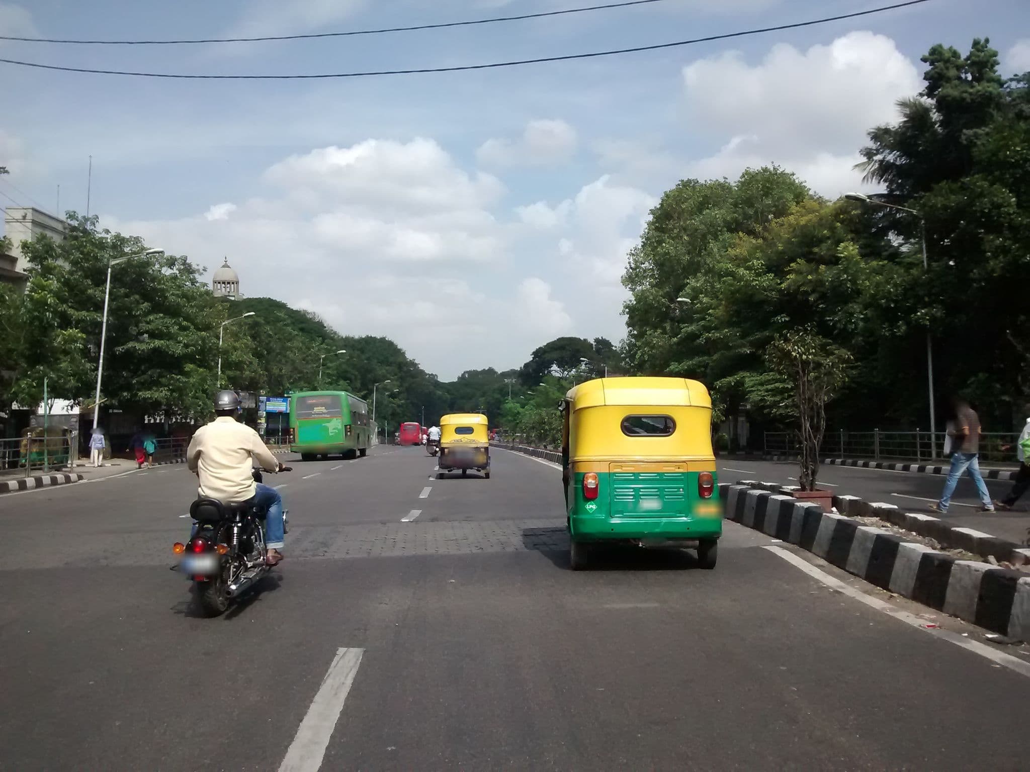 Street view near Hotel Gandhinagar, Bengaluru — © chethan (CC BY-SA · Mapillary)