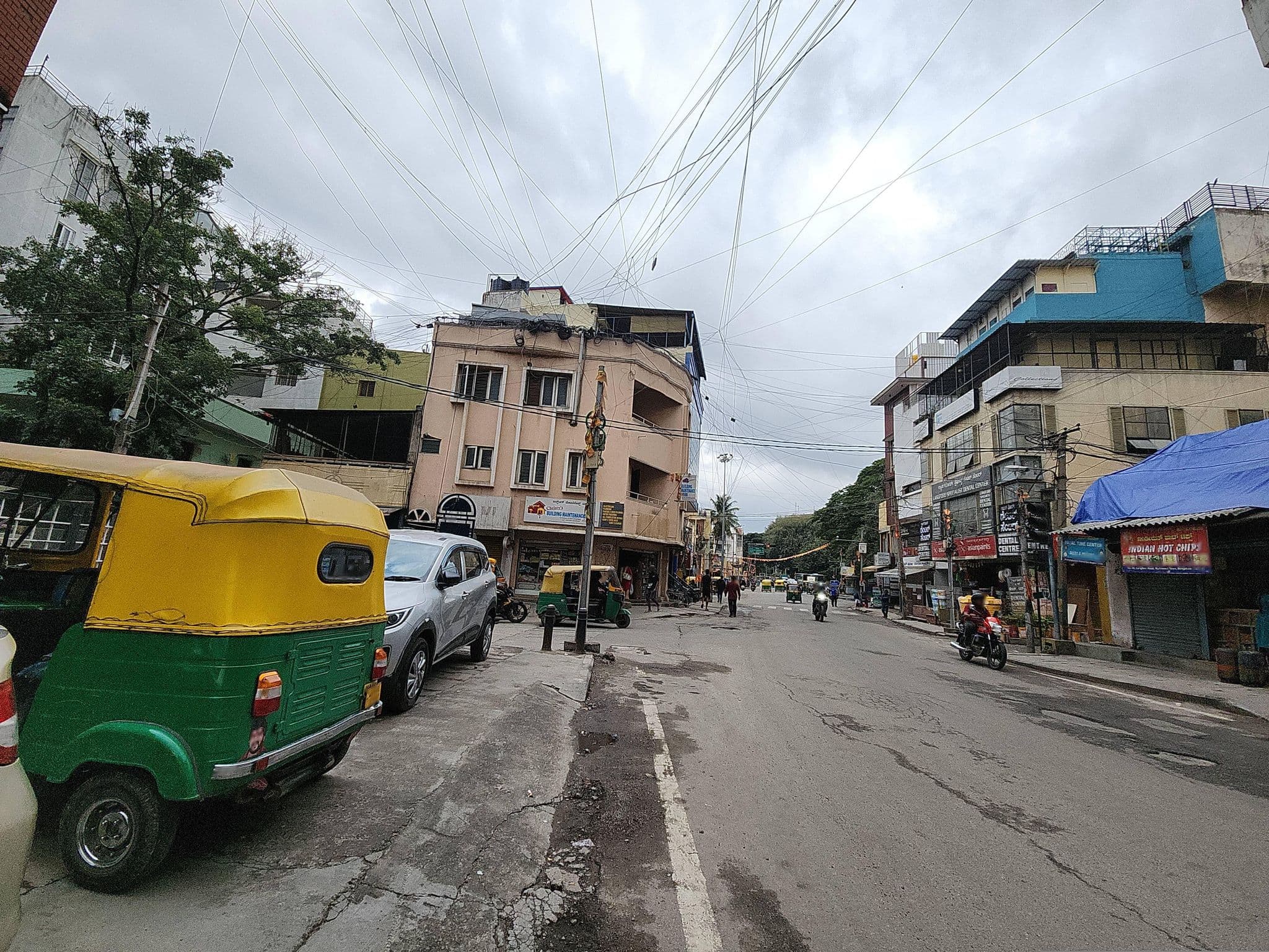 Street view near Mahratta Hostel, Bengaluru — © adsiv (CC BY-SA · Mapillary)