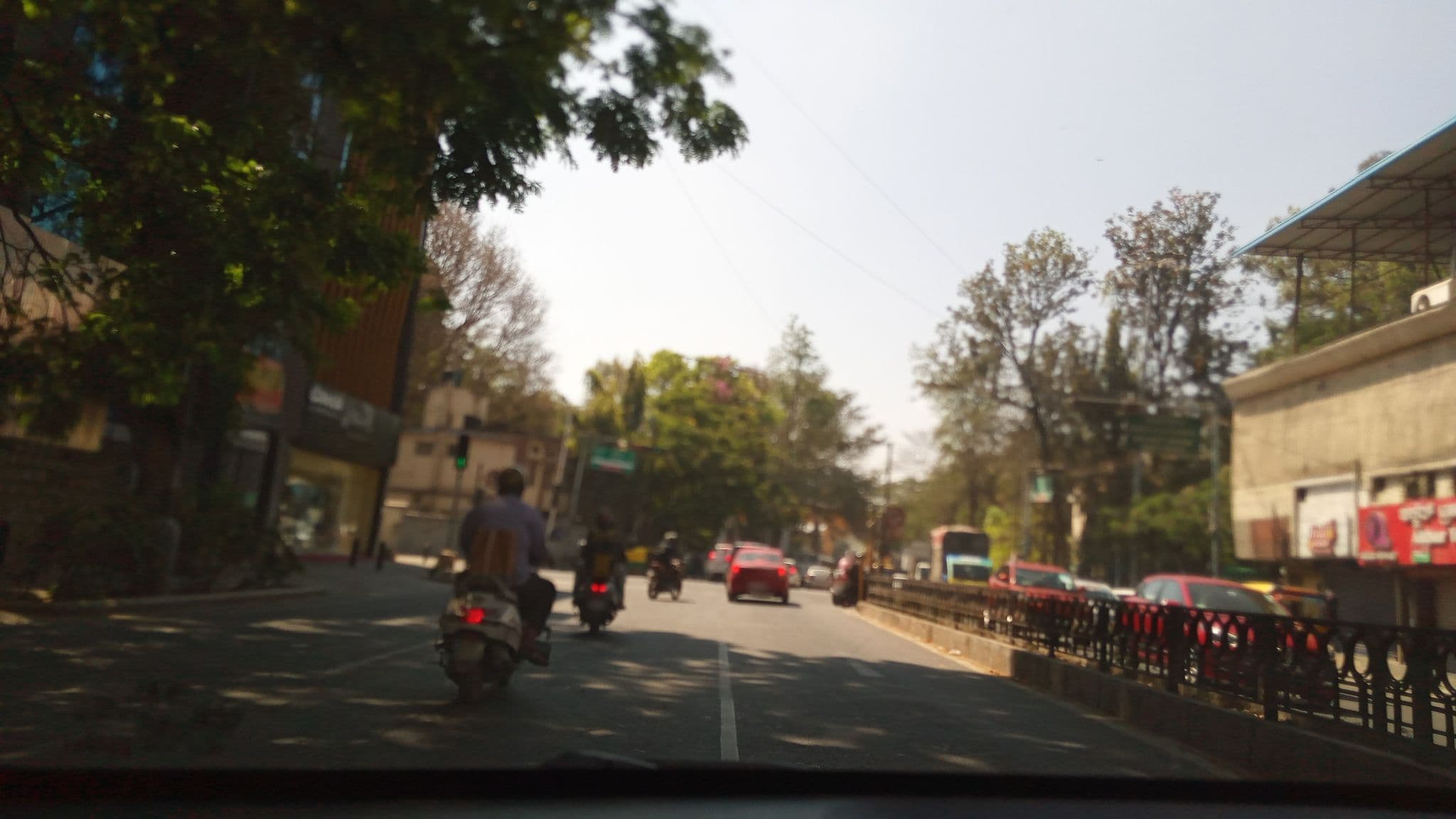 Street view near Woods Inn, Bengaluru — © pradeepbv (CC BY-SA · Mapillary)