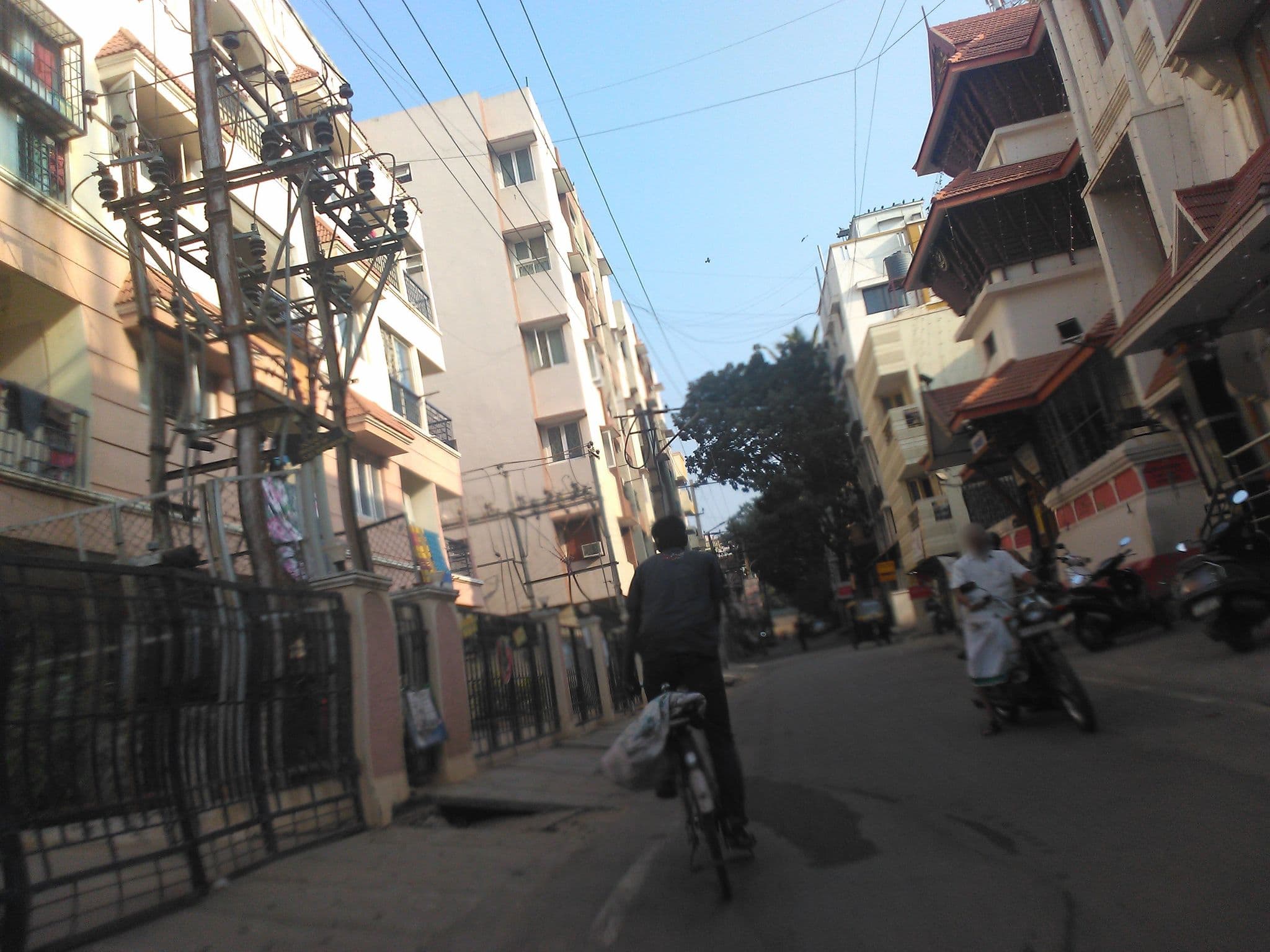 Street view near Bluemoon Grand, Bengaluru — © madz_mit (CC BY-SA · Mapillary)