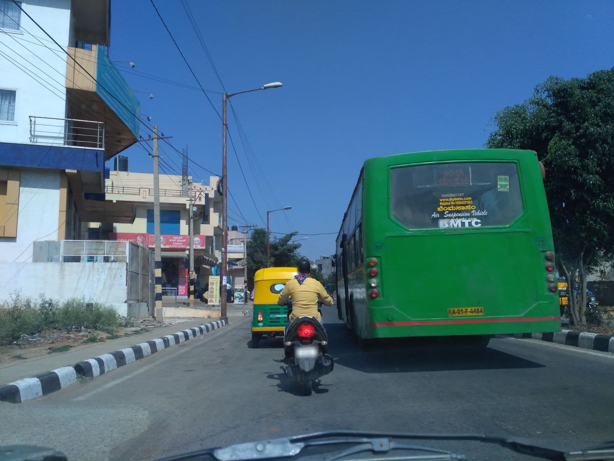 Street view near Hotel Spectrum Hospitality, Yelahanka — © chethan (CC BY-SA · Mapillary)