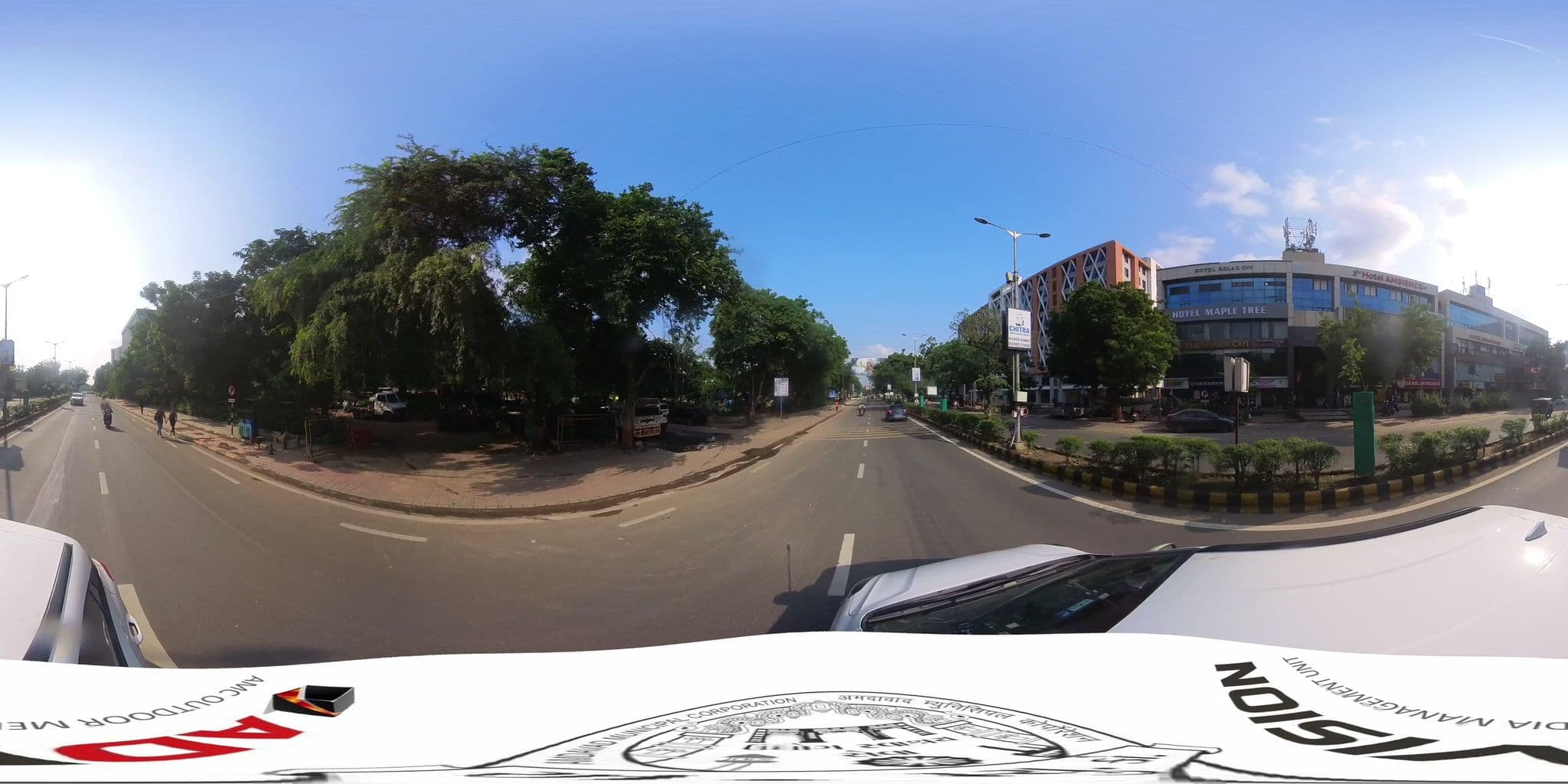 Street view near Hotel Relax Inn, Sarkhej — © skysign (CC BY-SA · Mapillary)