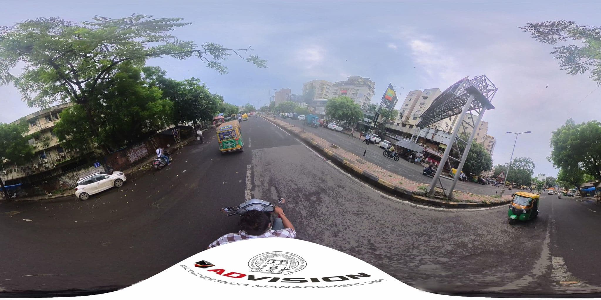 Street view near Hotel Nami Residency, Ahmedabad — © skysign (CC BY-SA · Mapillary)