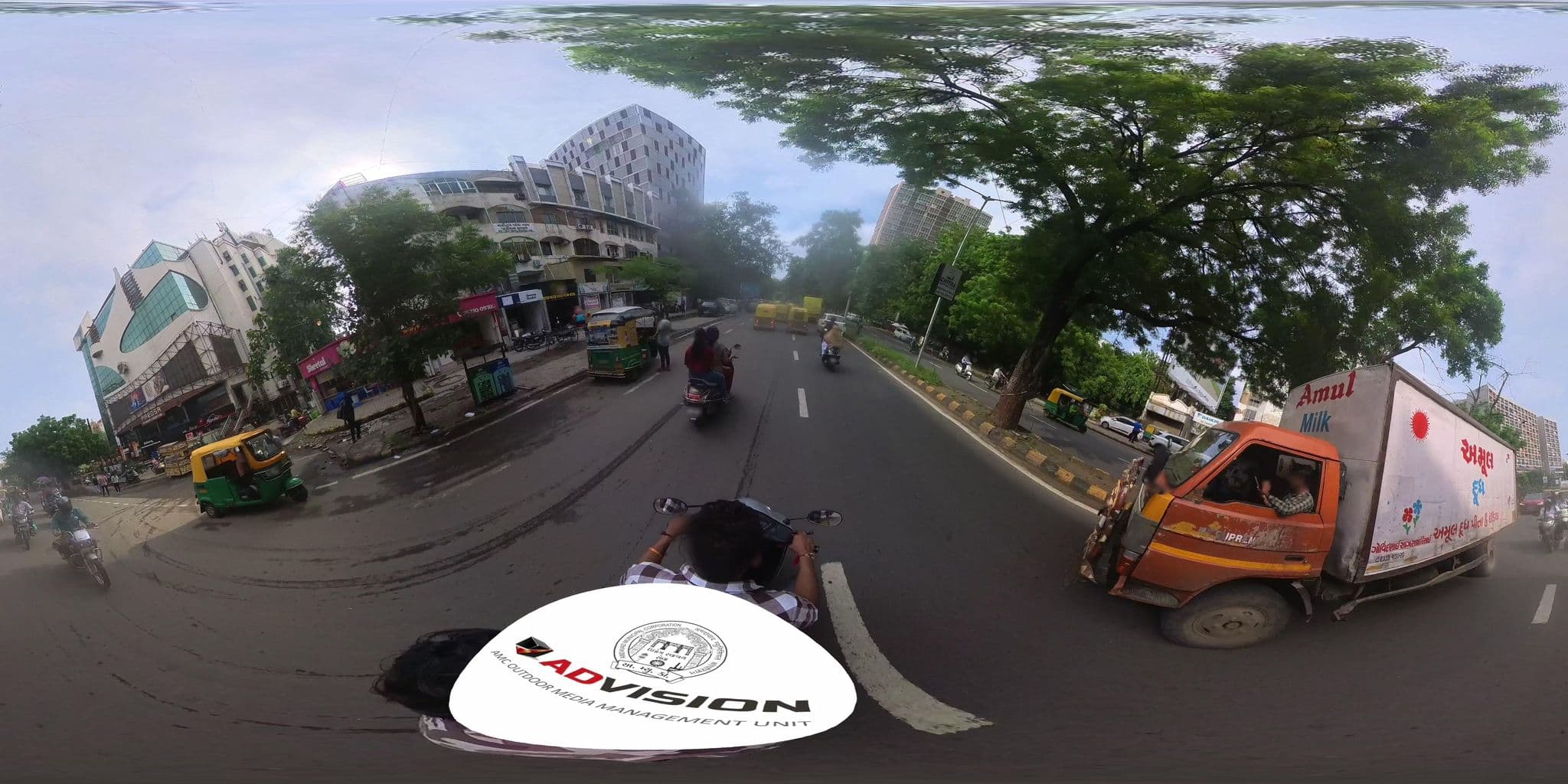 Street view near Hotel Kadamb Inn, Ahmedabad — © skysign (CC BY-SA · Mapillary)