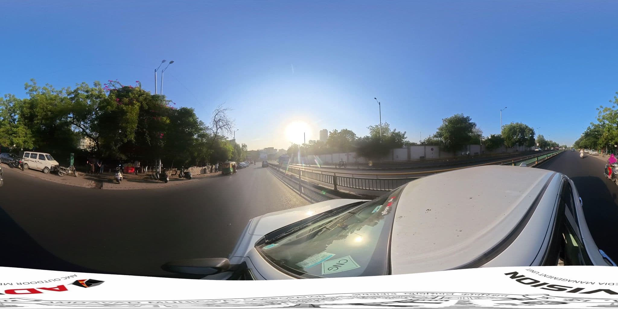 Street view near Antra Hospitality Bodakdev Thaltej, Sarkhej — © skysign (CC BY-SA · Mapillary)