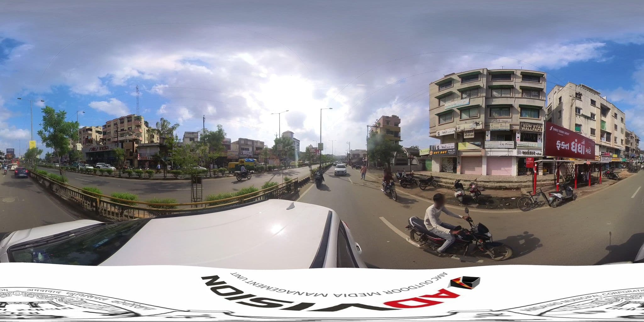 Street view near Alpha Hostel For Girls, Bopal — © skysign (CC BY-SA · Mapillary)