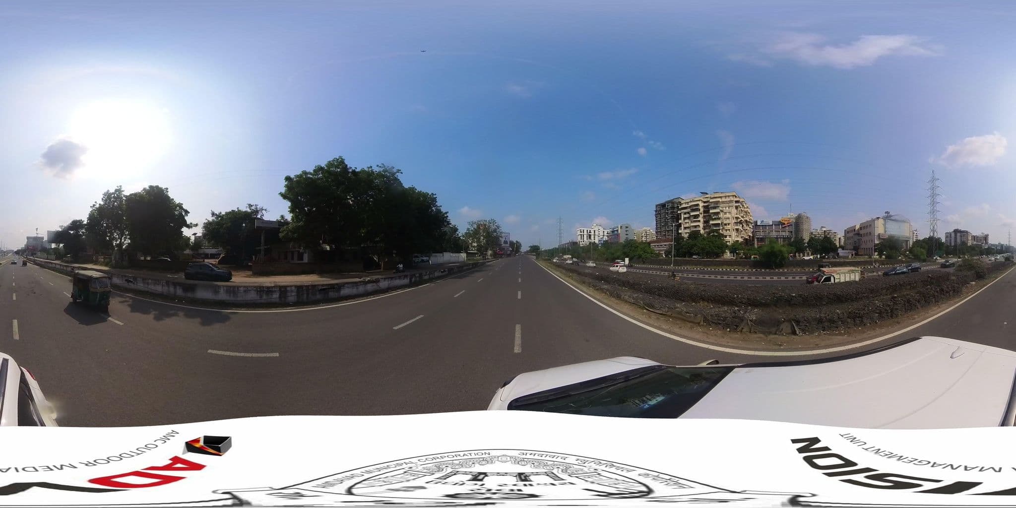 Street view near Hotel The Grand Eden, Bopal — © skysign (CC BY-SA · Mapillary)
