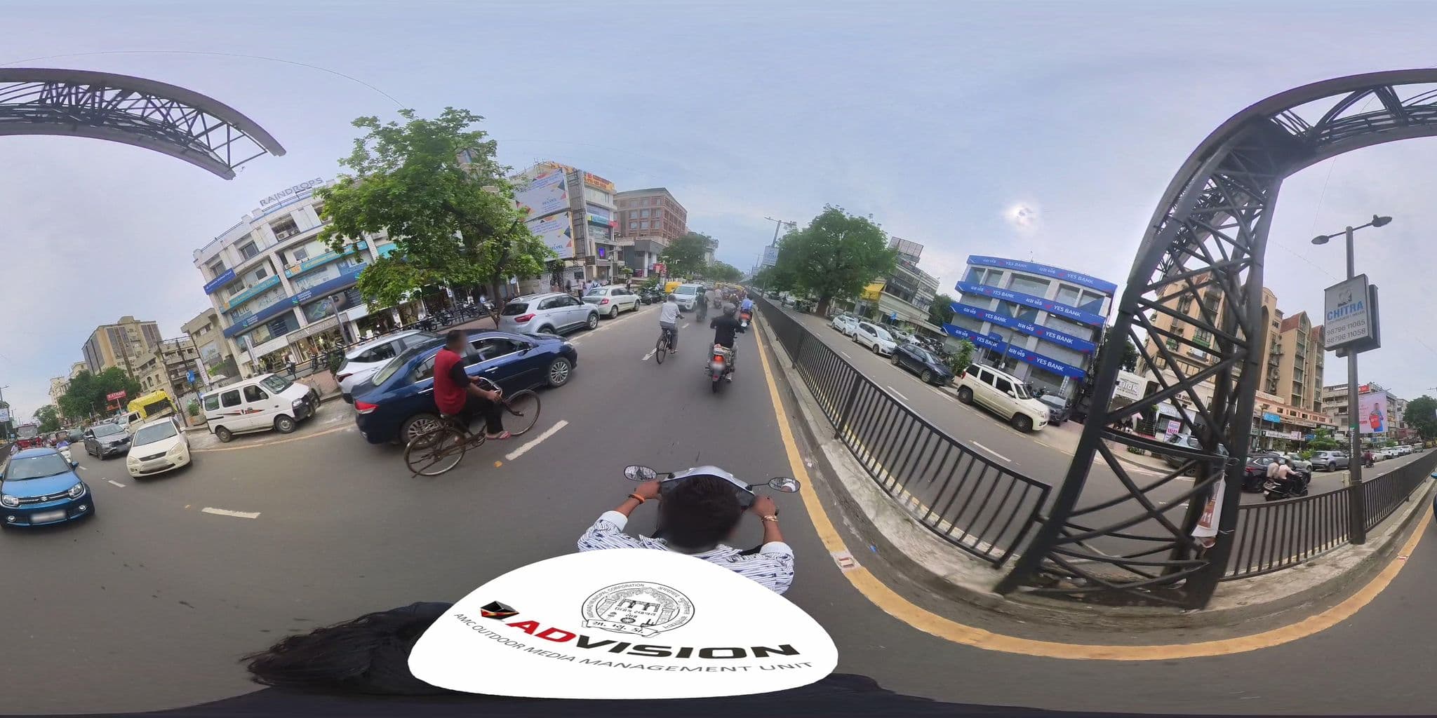 Street view near Hotel Dev Aadi, Ahmedabad — © skysign (CC BY-SA · Mapillary)