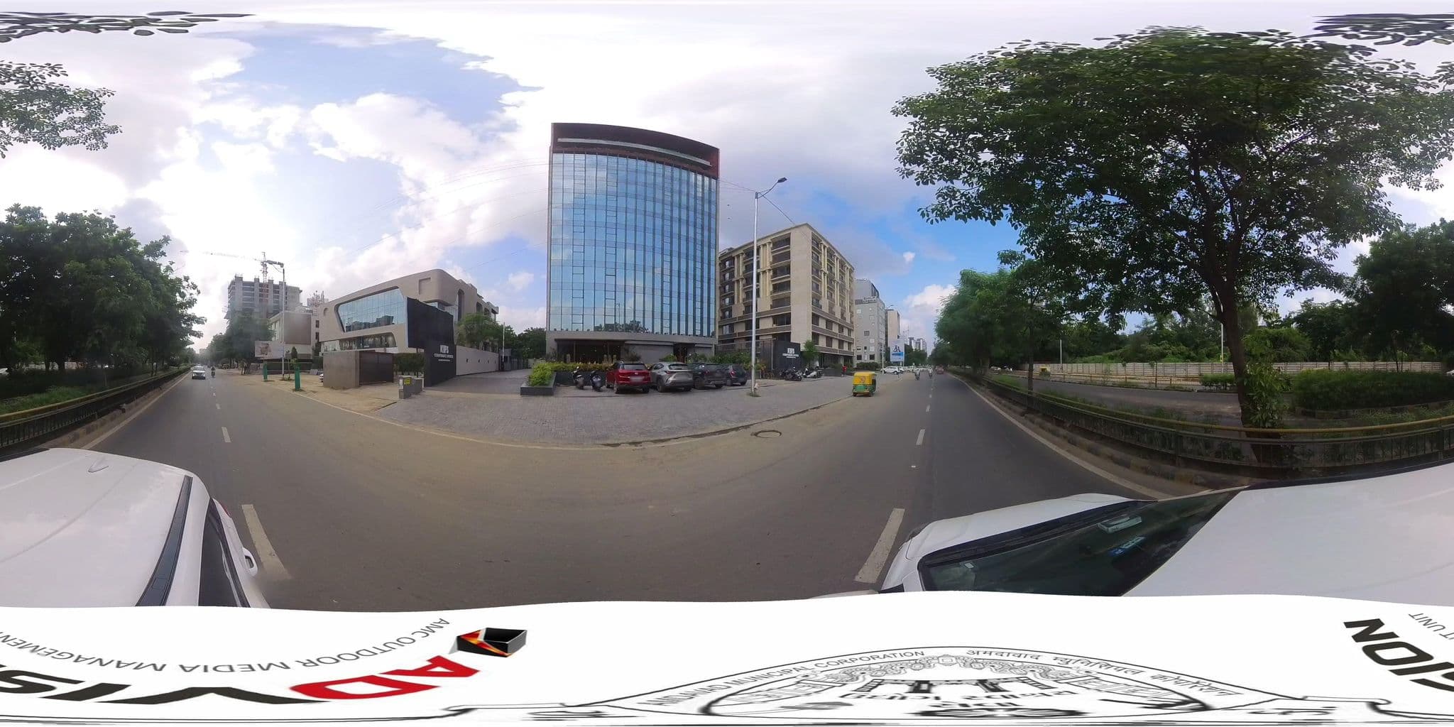 Street view near Hotel Planet Landmark, Bopal — © skysign (CC BY-SA · Mapillary)