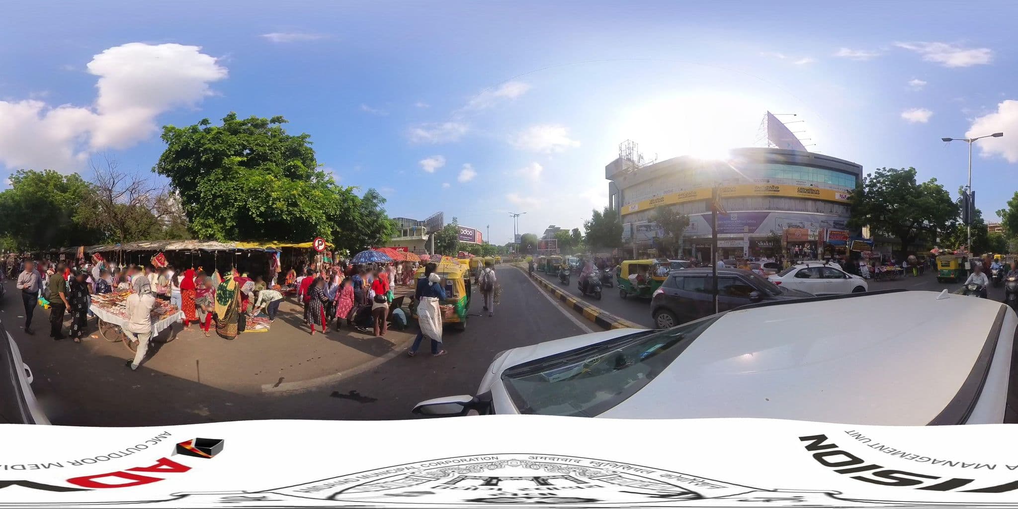 Street view near Hotel Kanak Ahmedabad, Ahmedabad — © skysign (CC BY-SA · Mapillary)