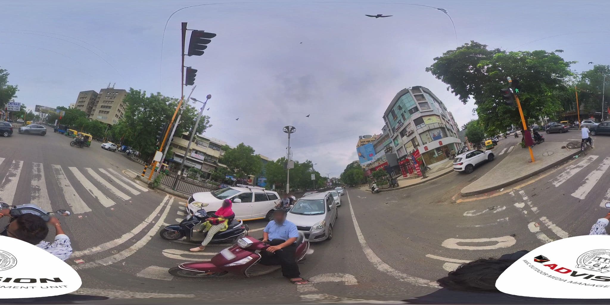Street view near D Veeray Hotel, Ahmedabad — © skysign (CC BY-SA · Mapillary)