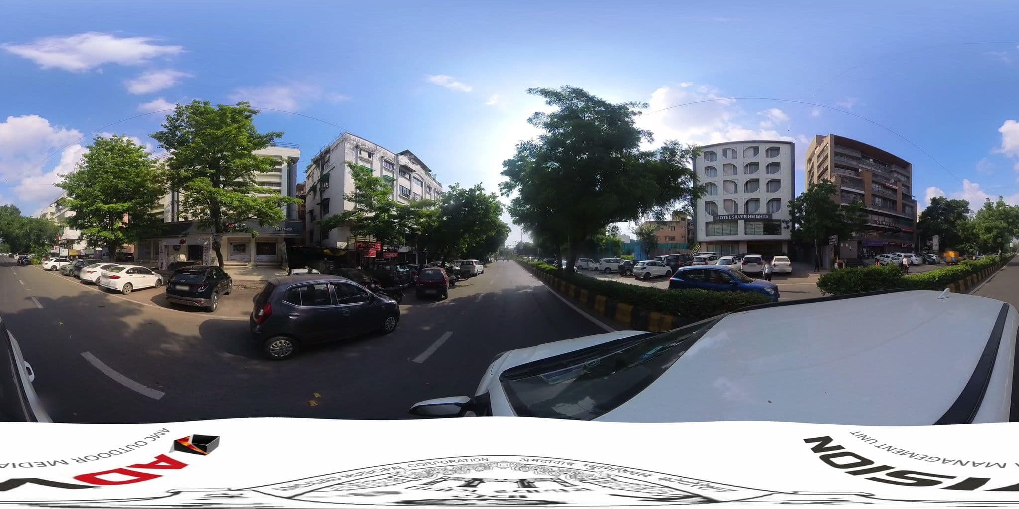 Street view near Hotel Silver Heights, Ahmedabad — © skysign (CC BY-SA · Mapillary)