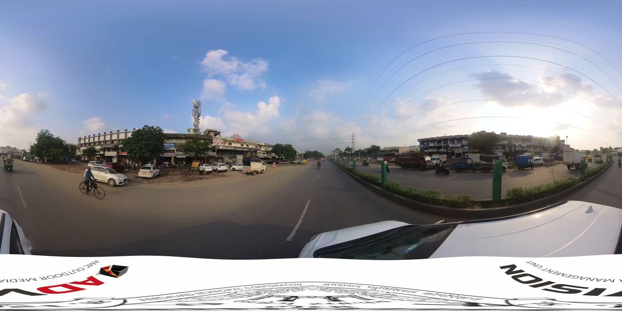 Street view near Hotel Royal Pride, Ahmedabad — © skysign (CC BY-SA · Mapillary)
