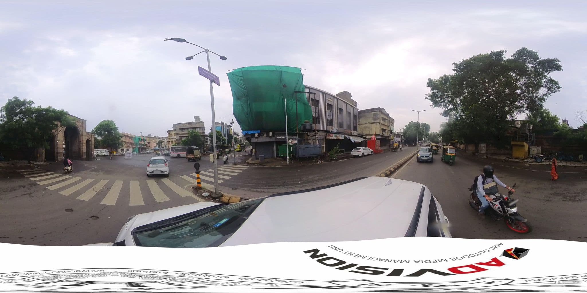 Street view near Hotel Dimple International, Ahmedabad — © skysign (CC BY-SA · Mapillary)