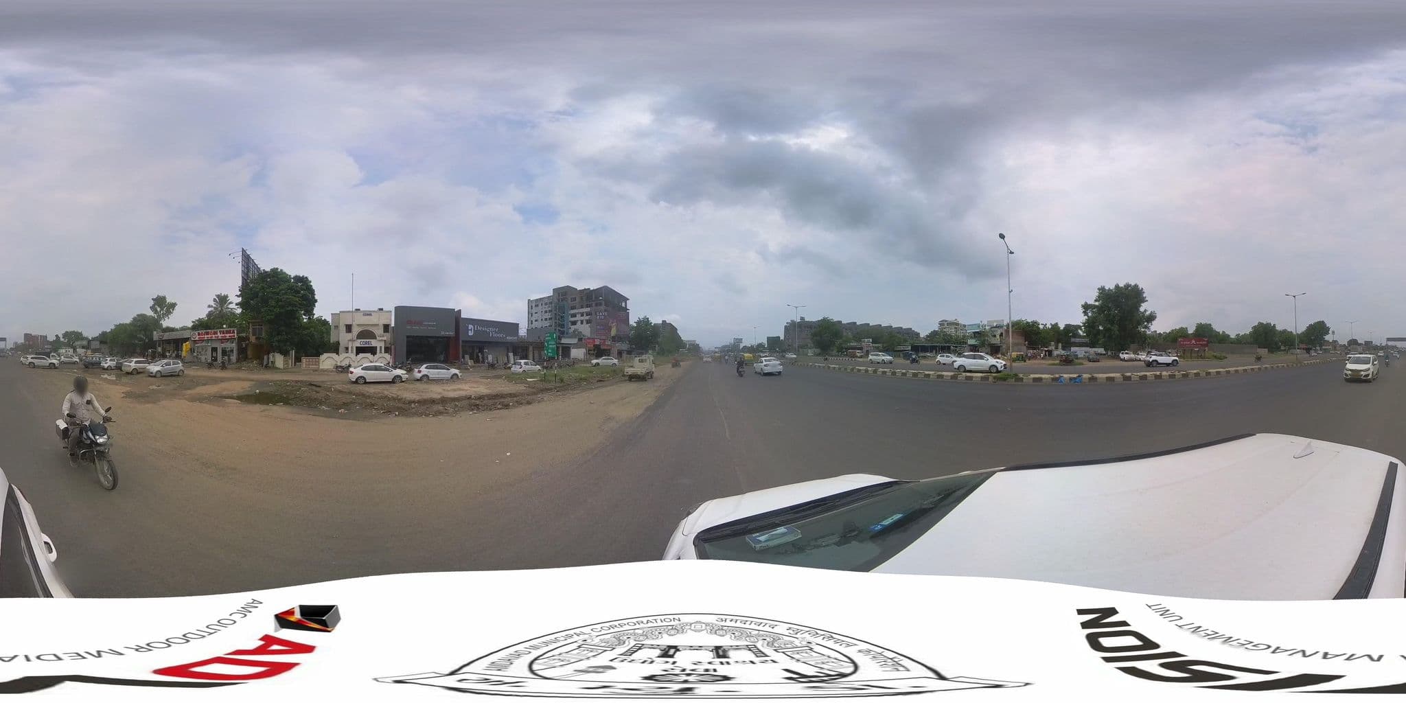 Street view near Dev Rest Rooms, Bopal — © skysign (CC BY-SA · Mapillary)