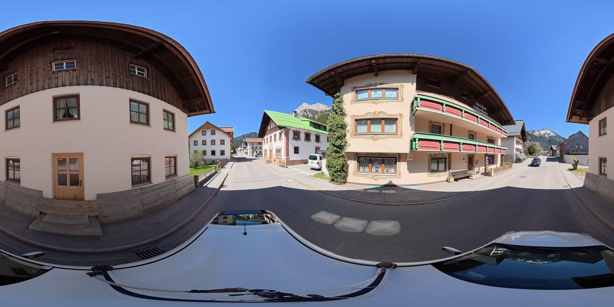 Street view near Pension Karoline, Weissenbach am Lech