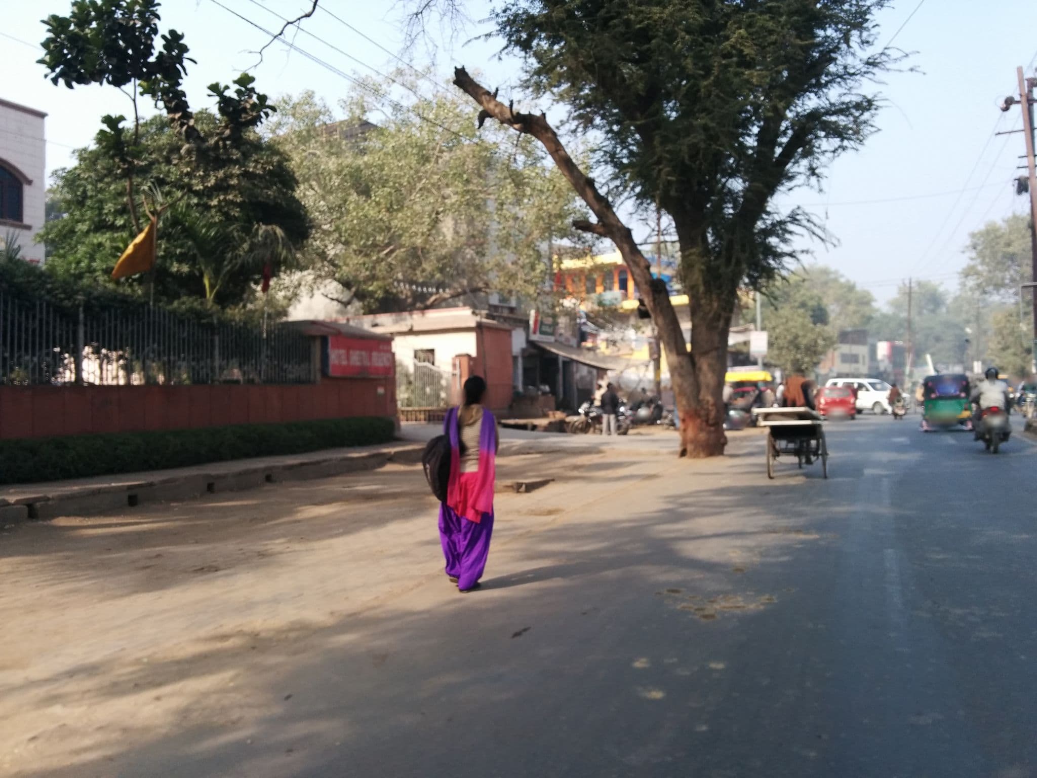 Street view near Hotel Sheetal Regency, Mathura — © sashazykov (CC BY-SA · Mapillary)