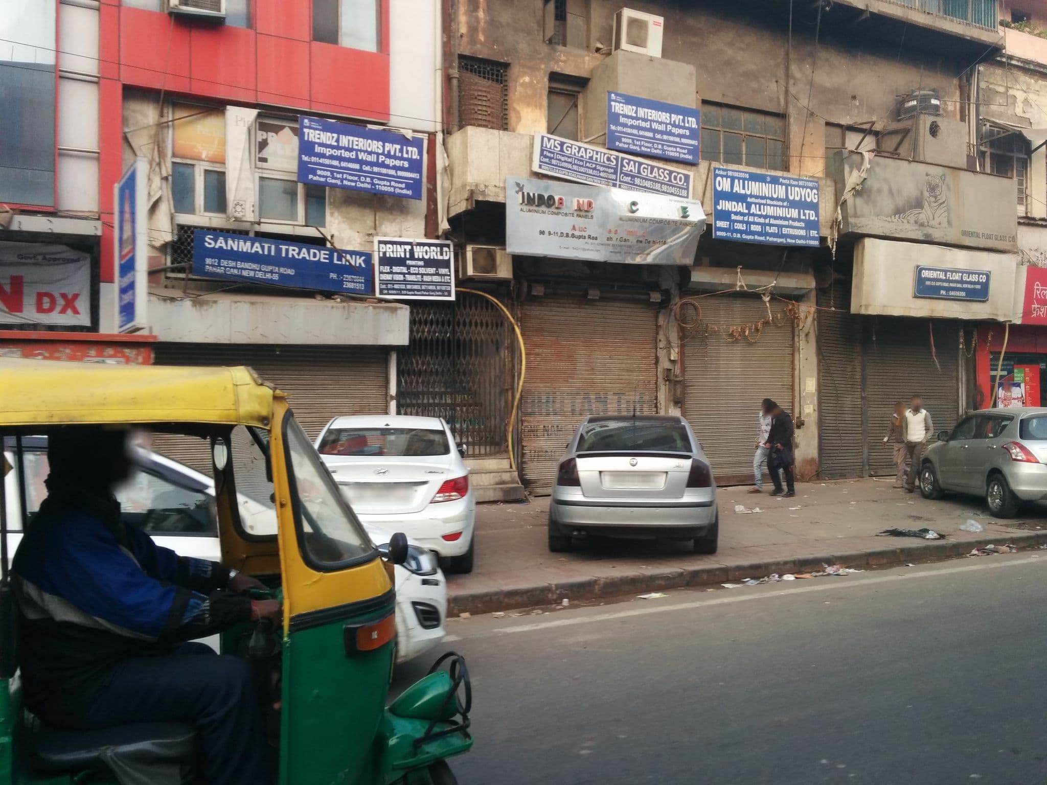 Street view near Hotel Jam International, Karol Bāgh — © sashazykov (CC BY-SA · Mapillary)