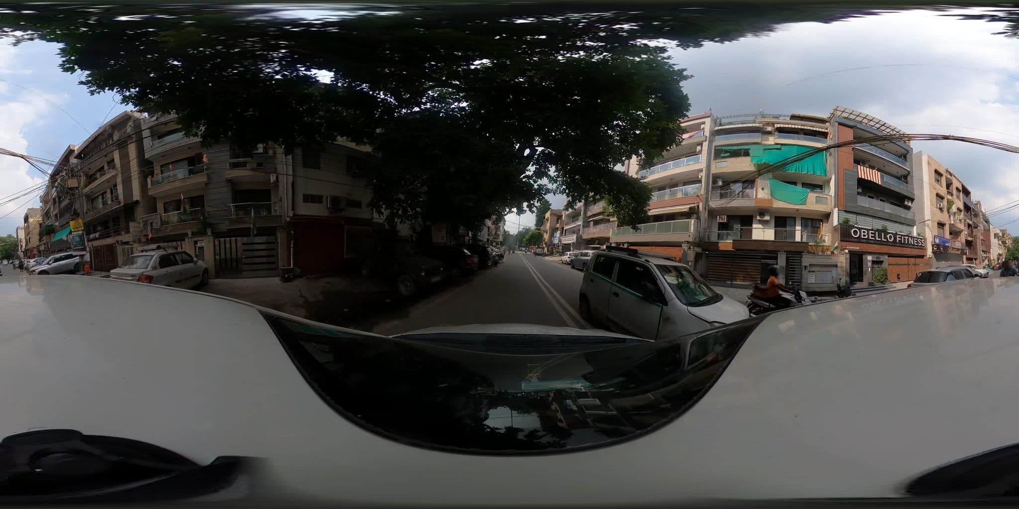Street view near Hotel Ramhan, Karol Bāgh — © shanmugam (CC BY-SA · Mapillary)