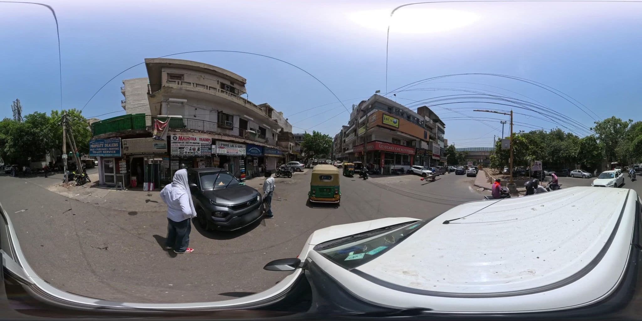 Street view near Travel Spirit International, New Delhi — © skysign (CC BY-SA · Mapillary)