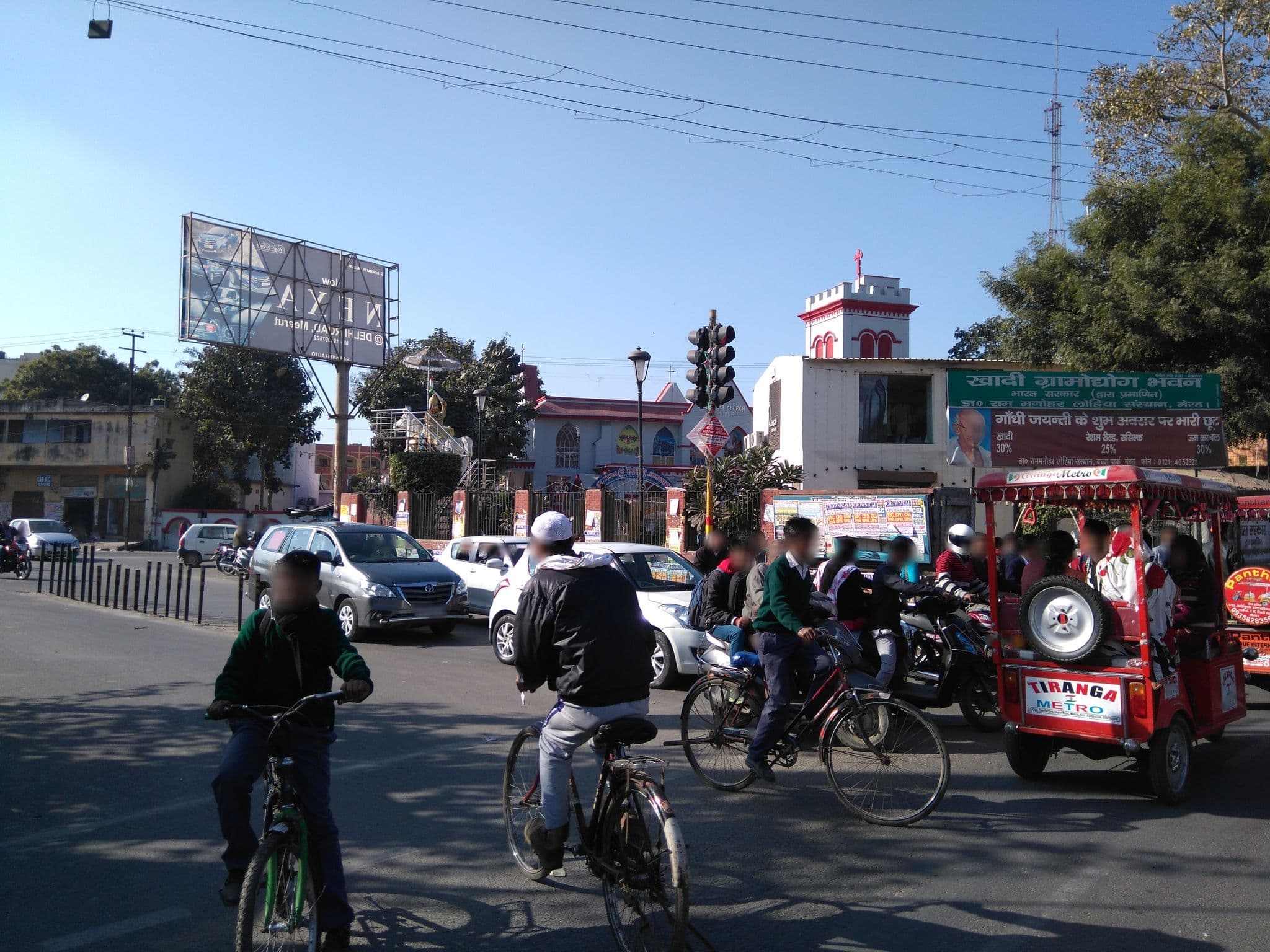 Street view near Hotel Esquire, Meerut — © vinita (CC BY-SA · Mapillary)