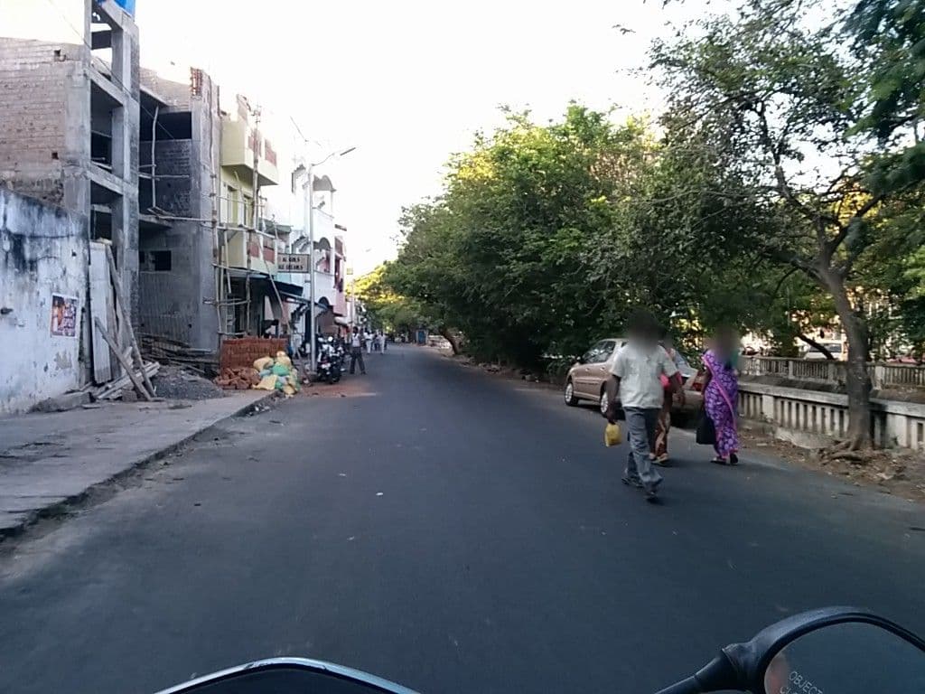 Street view near Swades Guesthouse, Puducherry — © sashazykov (CC BY-SA · Mapillary)