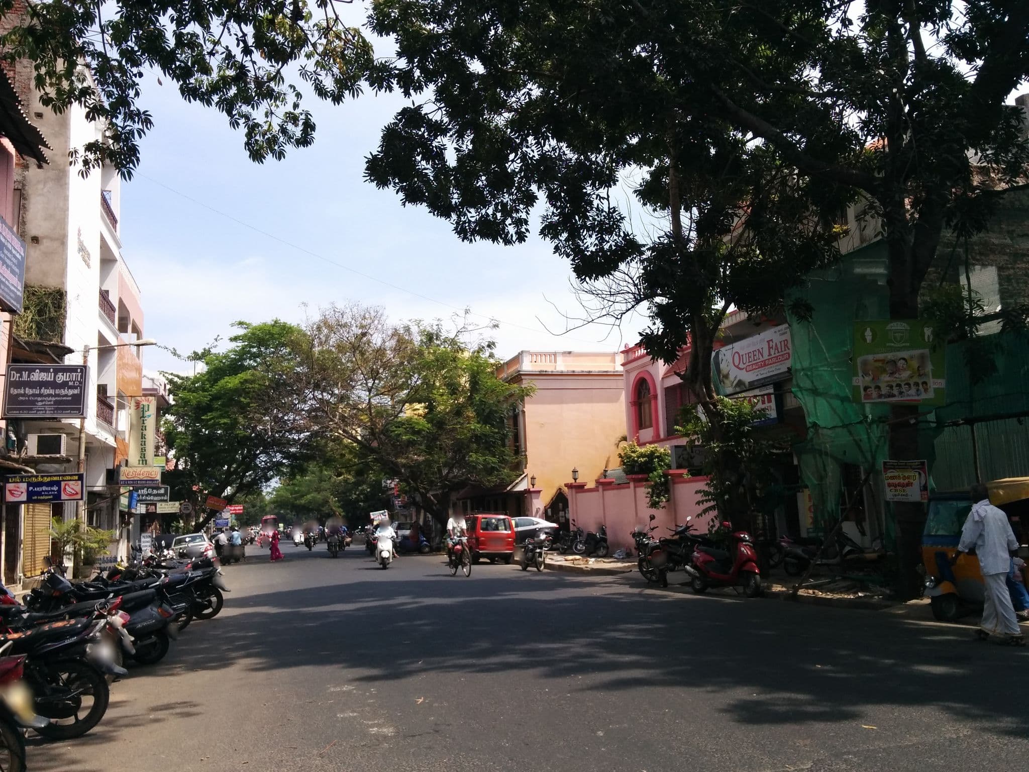 Street view near Prakasam Residency, Puducherry — © sashazykov (CC BY-SA · Mapillary)