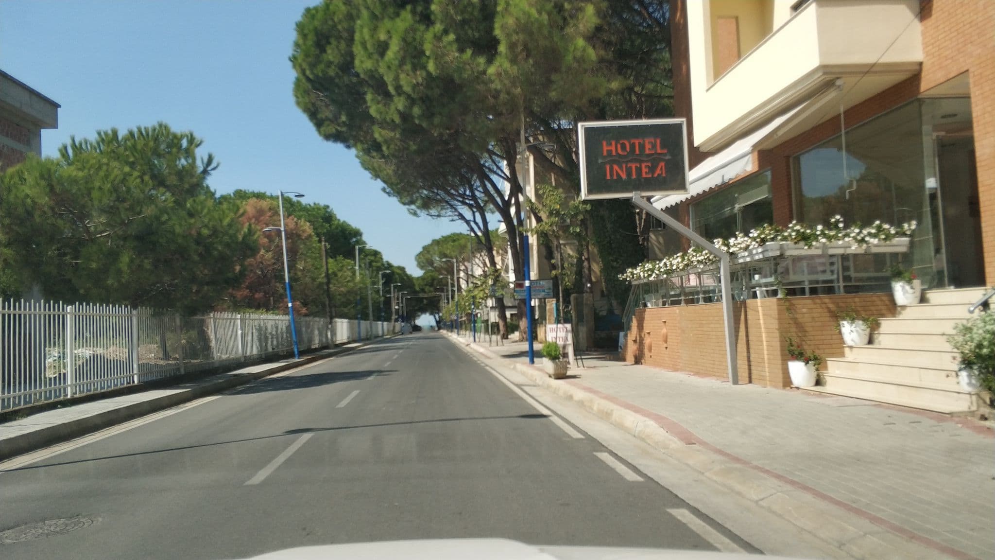Street view near Hotel Intea, Kavajë — © freddouhelk (CC BY-SA · Mapillary)