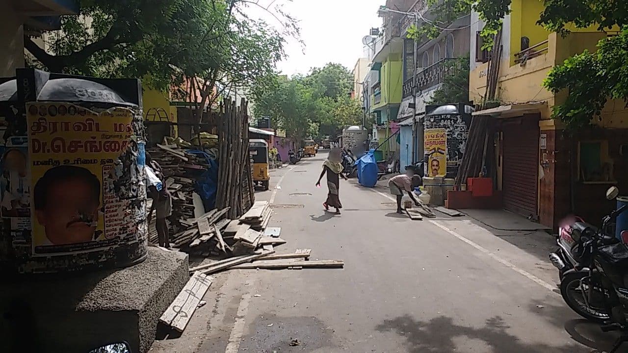 Street view near Alcove Service Apartments Kodambakkam Abilashaa, Nerkunram — © santhosh (CC BY-SA · Mapillary)