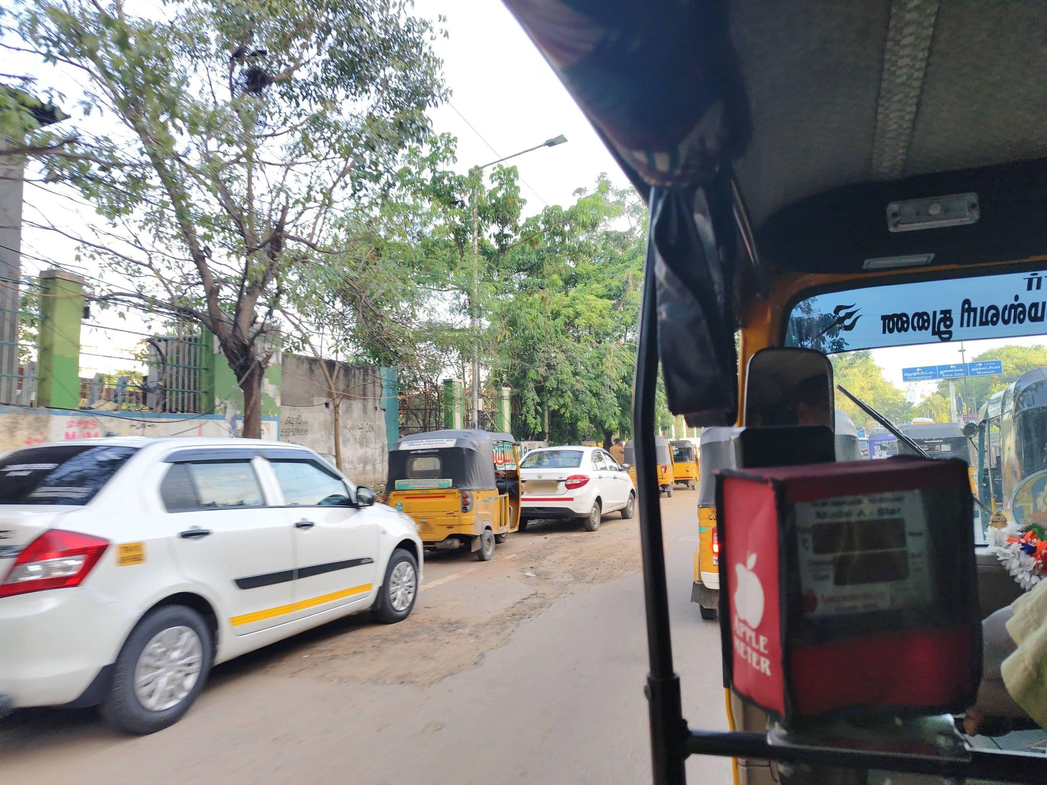 Street view near Ramada Chennai Egmore, Chennai — © Prathibaak (CC BY-SA · Mapillary)