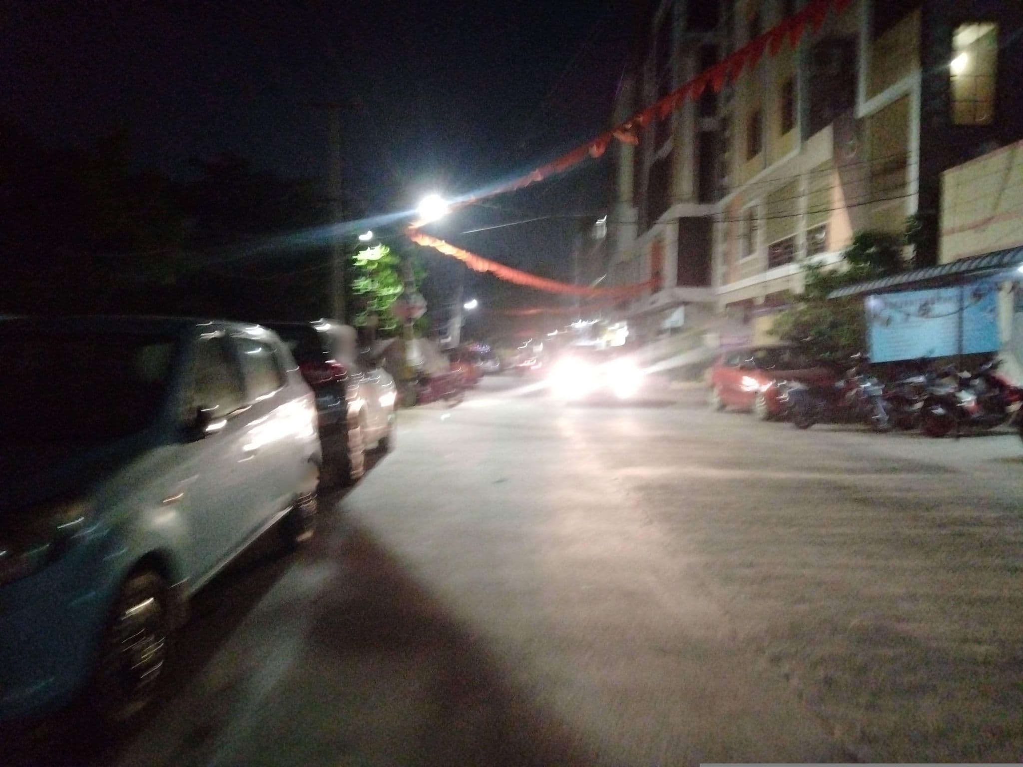 Street view near hotel golden view, Rāmachandrapuran — © swarnarumandla (CC BY-SA · Mapillary)