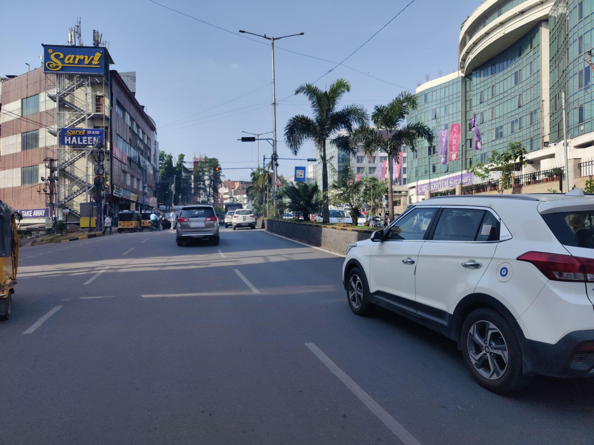Street view near Hotel Tabala Pride, Hyderabad — © maheesh28 (CC BY-SA · Mapillary)