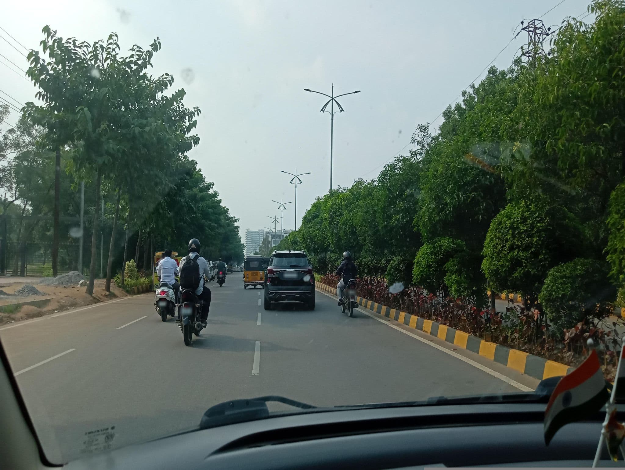 Street view near Riverok villas, Athirapally, Kukatpally — © chishma2710 (CC BY-SA · Mapillary)