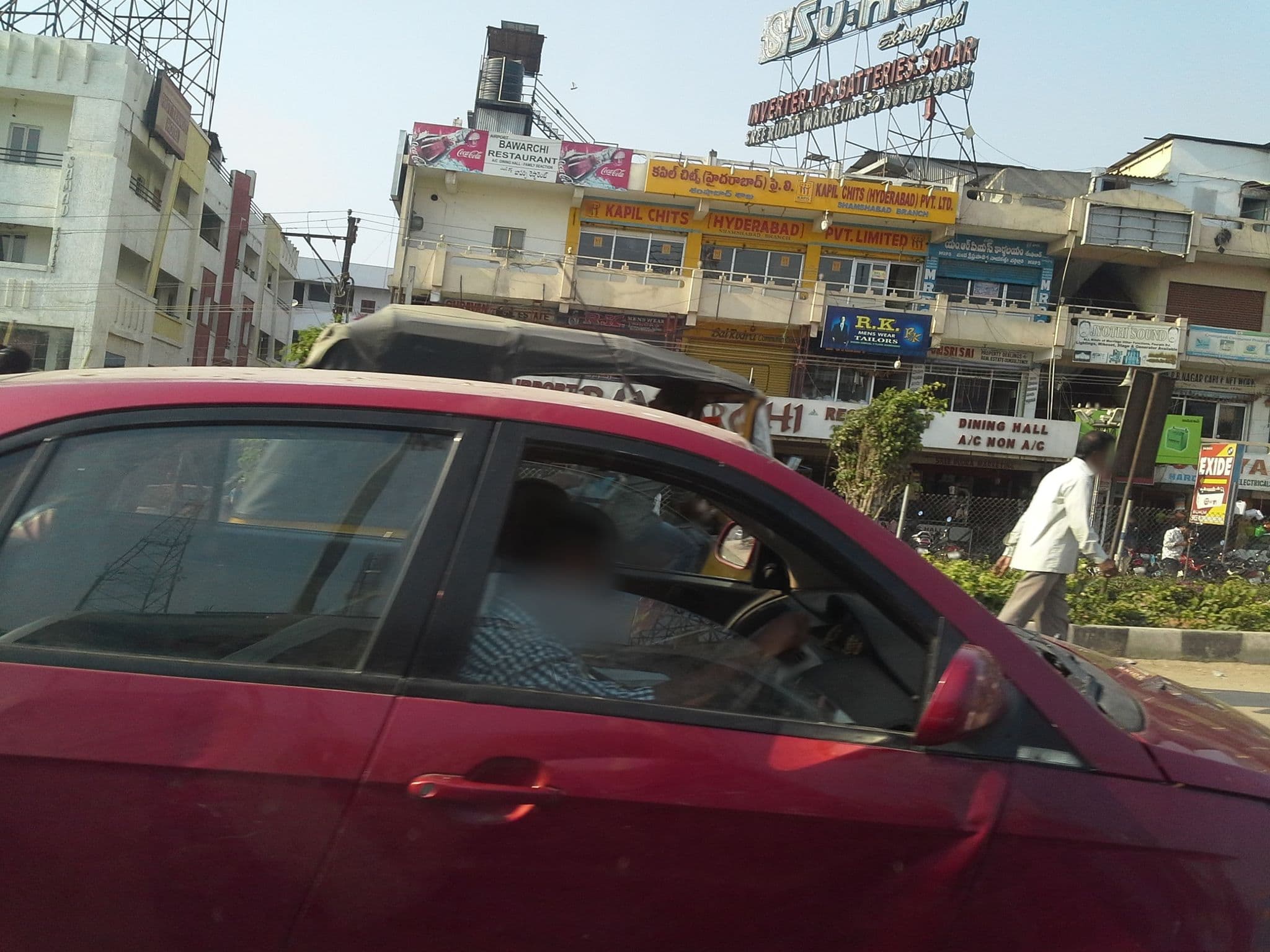Street view near First Transits Hotel, Shamshabad — © omnibus (CC BY-SA · Mapillary)