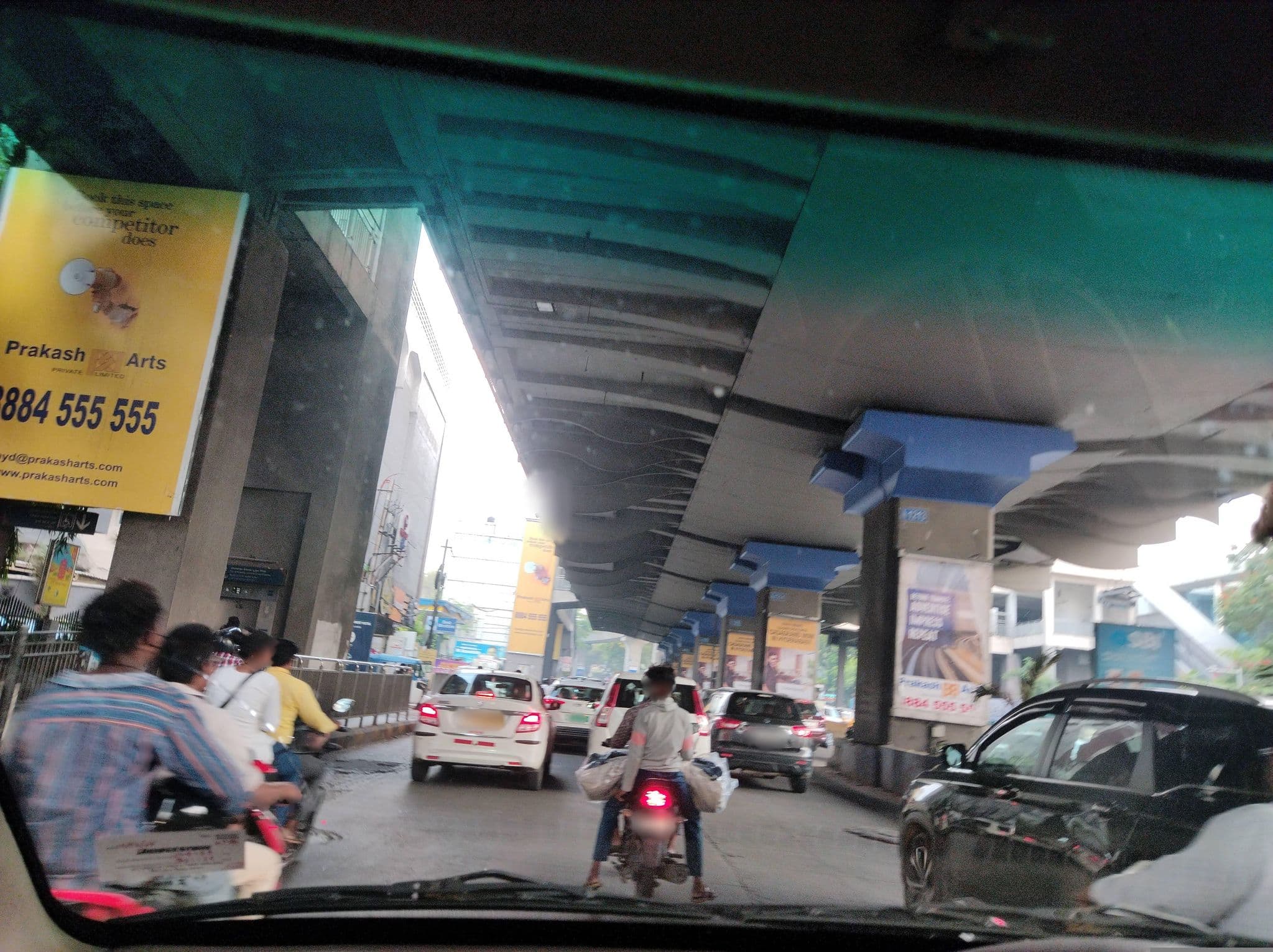 Street view near Hotel R -Inn Continental, Hyderabad — © Ganeshvadla (CC BY-SA · Mapillary)