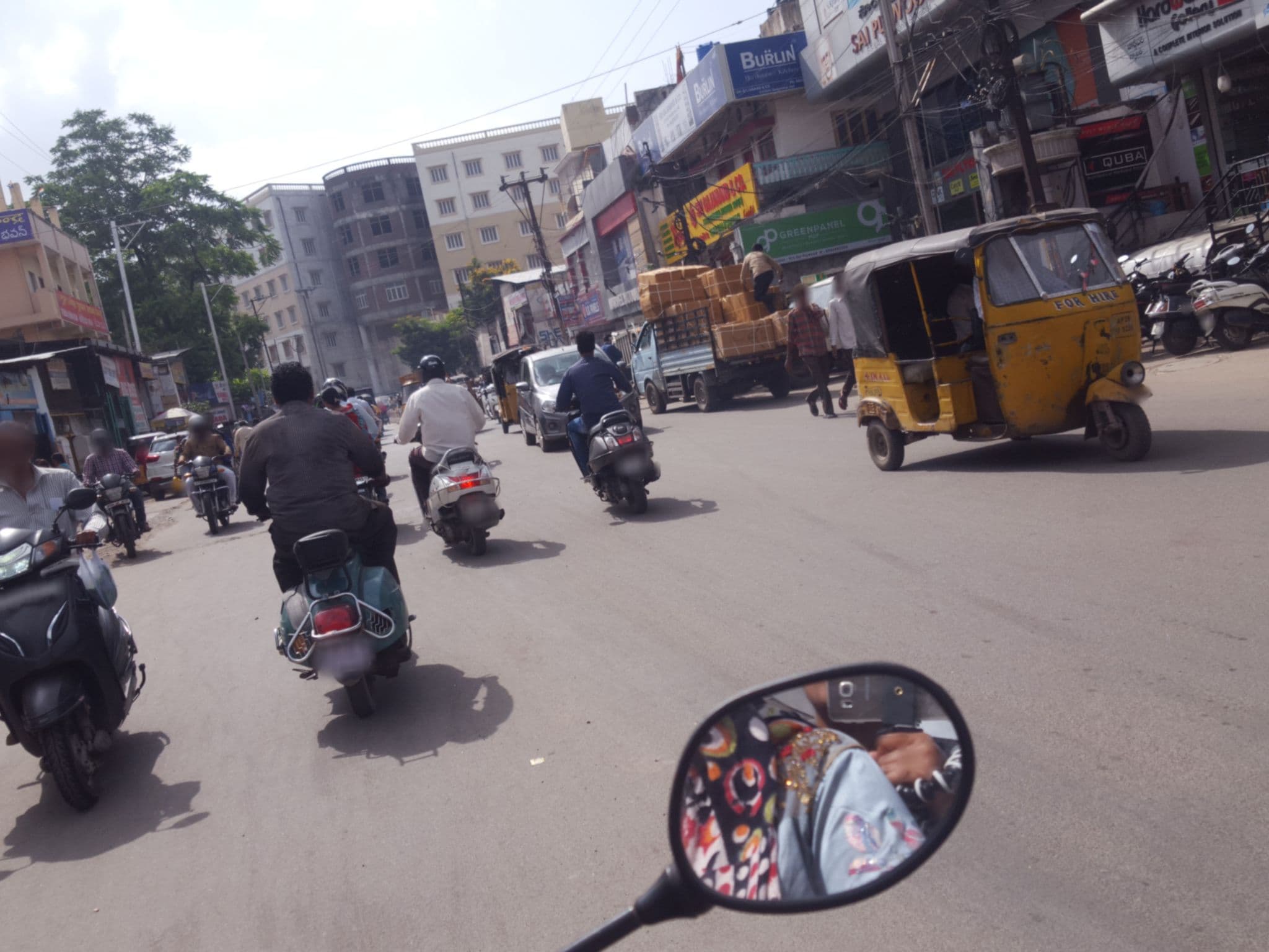 Street view near Hotel Rajmata Pvt. Ltd., Hyderabad — © pallavi_96 (CC BY-SA · Mapillary)