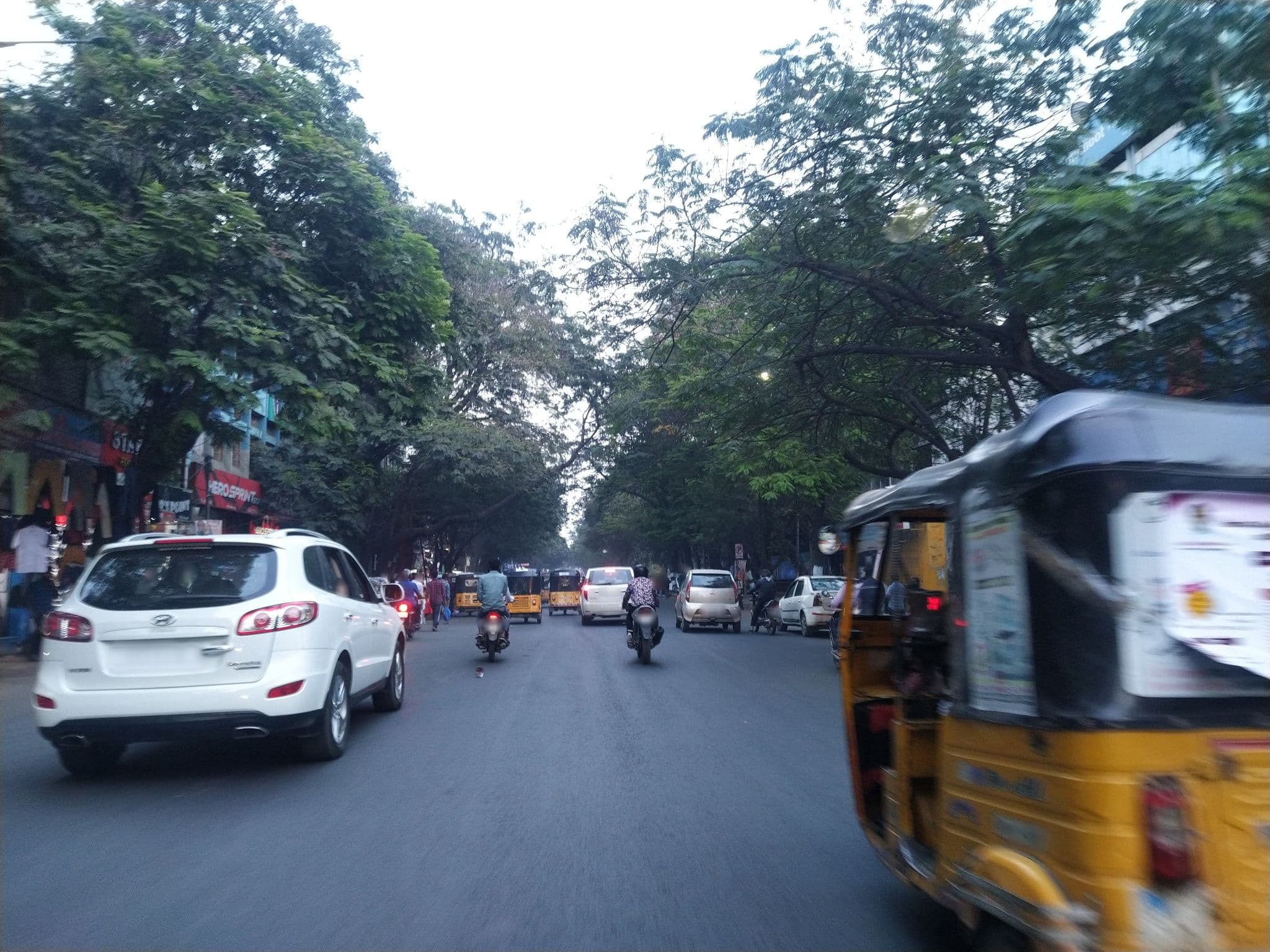 Street view near Lavina Lodge, Hyderabad — © mahender (CC BY-SA · Mapillary)