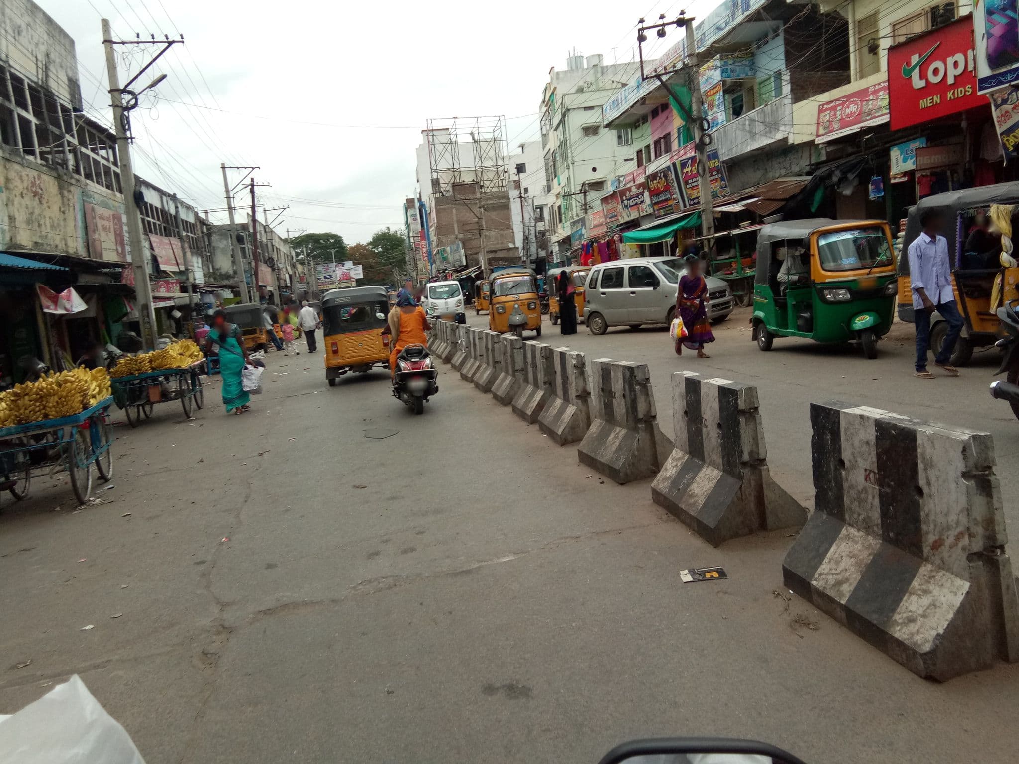 Street view near Prabha`s ladies hostel, Khammam — © nazmanaaz (CC BY-SA · Mapillary)