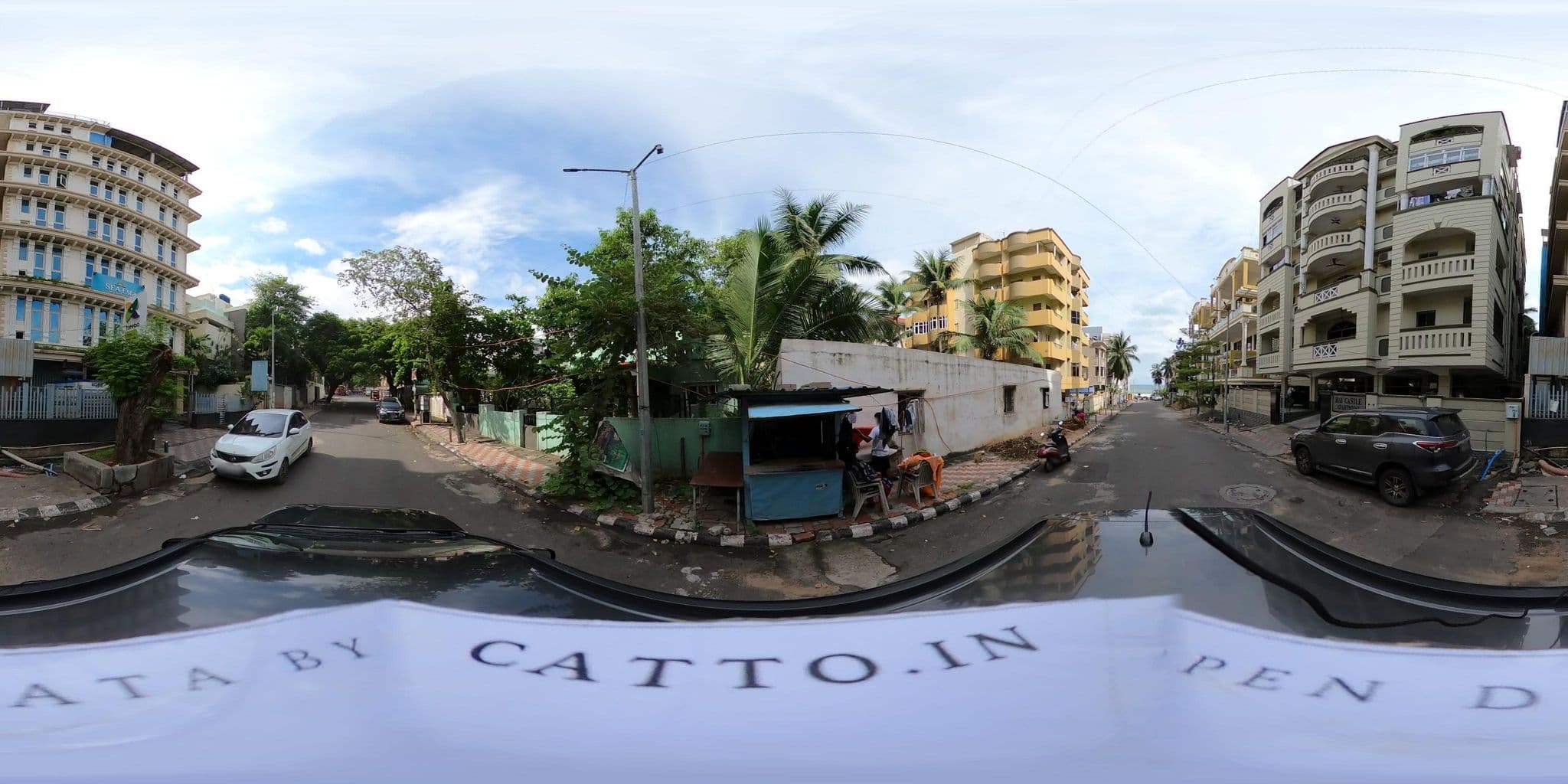 Street view near Hotel Seaesta - The Beach Stay, Rasapūdipalem — © Catto (CC BY-SA · Mapillary)