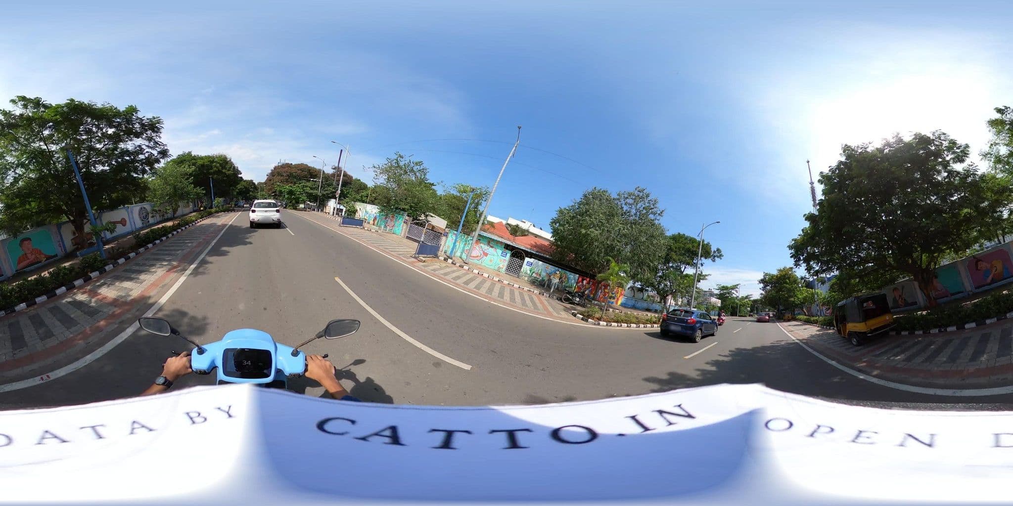 Street view near OYO 8485 near RK Beach, Rasapūdipalem — © Catto (CC BY-SA · Mapillary)