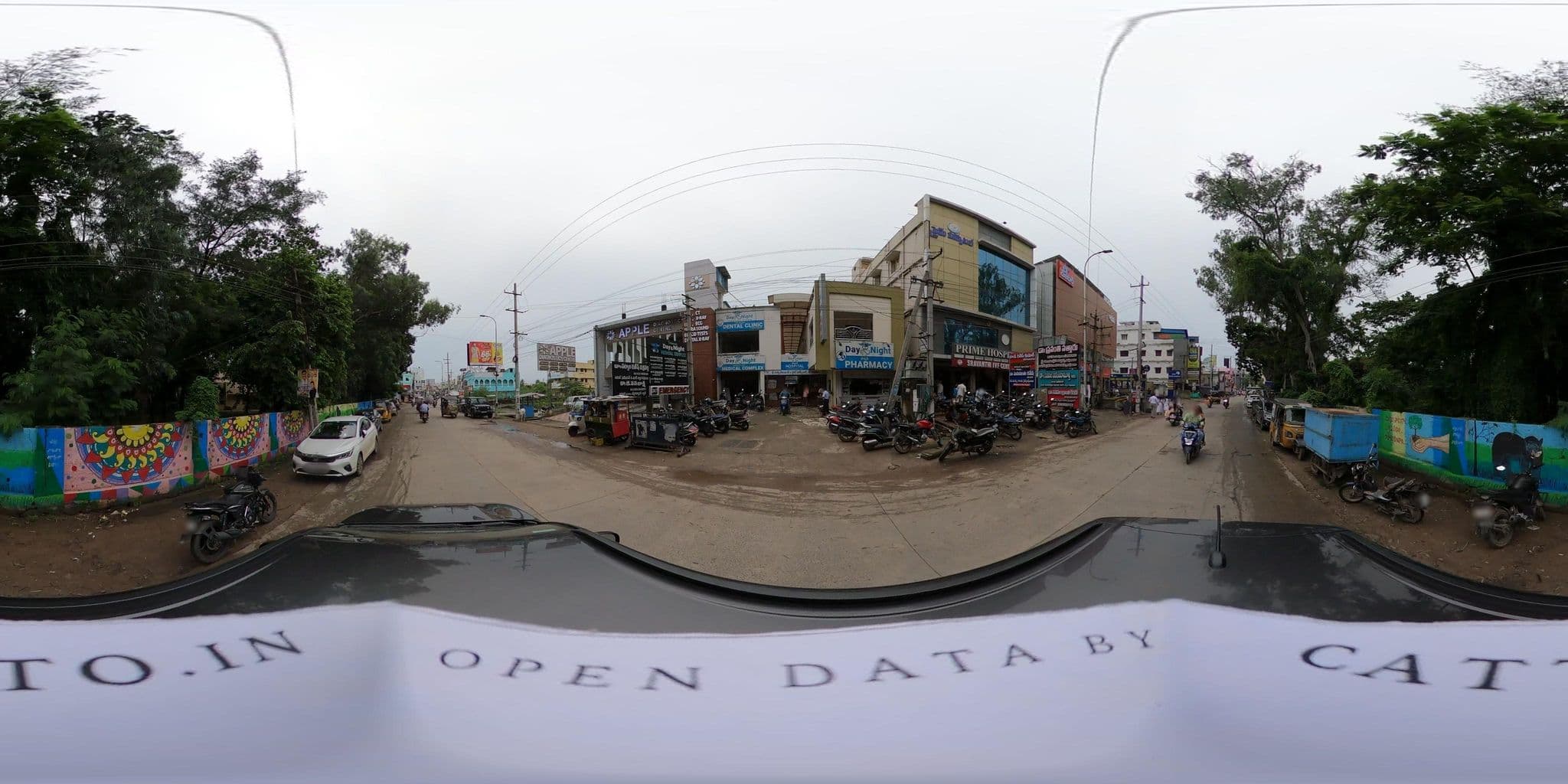 Street view near Hotel Blue Earth, Srikakulam — © Catto (CC BY-SA · Mapillary)