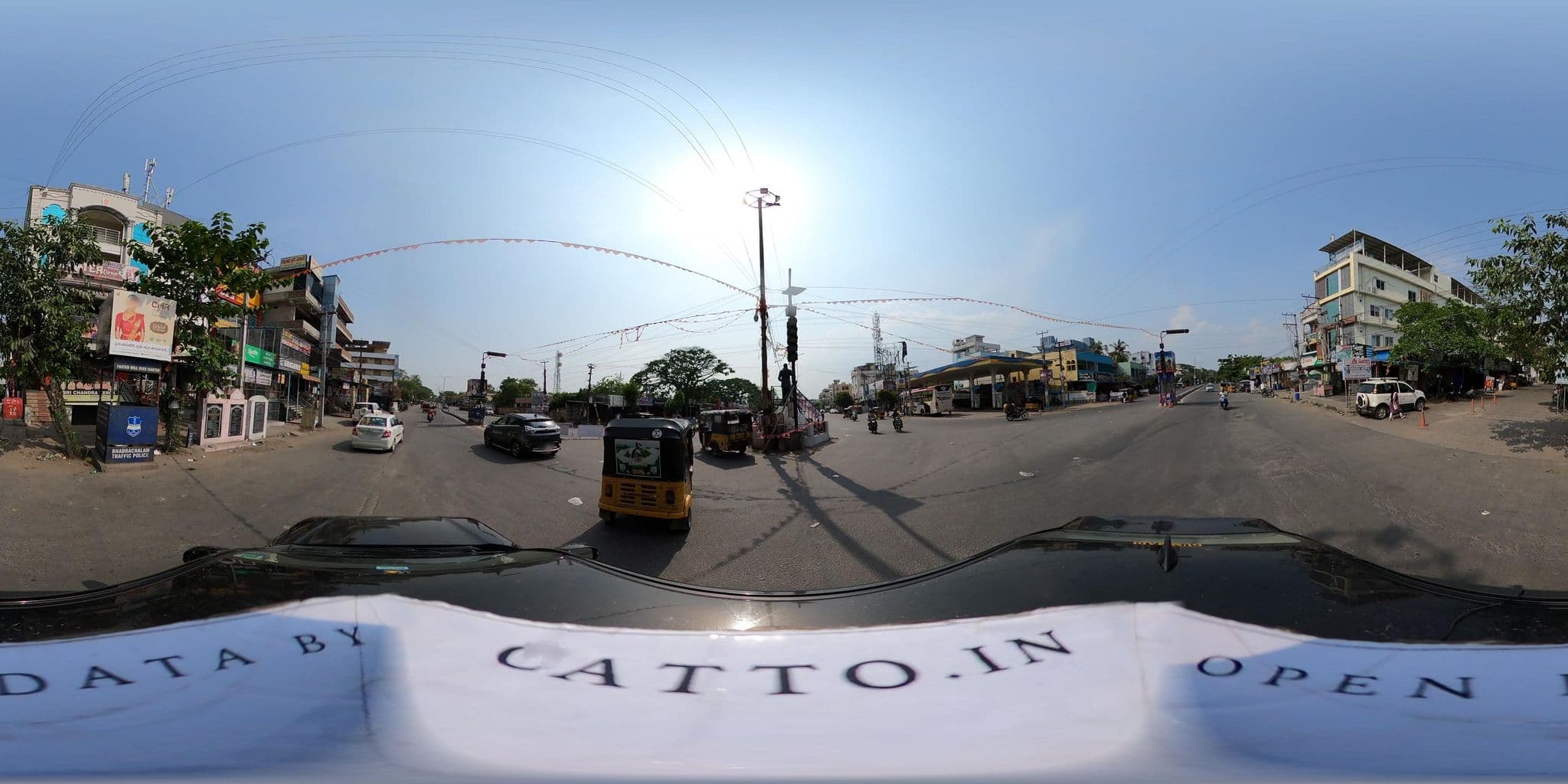 Street view near Vishnu Residency, Bhadrāchalam — © Catto (CC BY-SA · Mapillary)