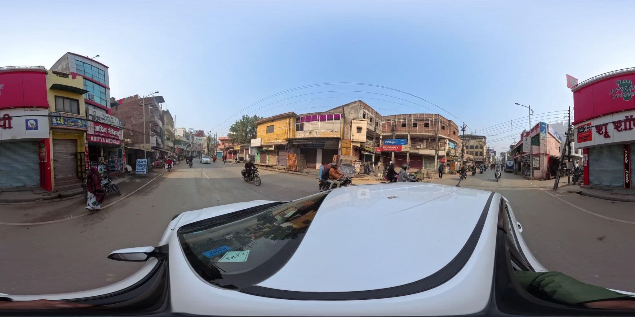 Street view near Hotel VK Grand, Varanasi — © skysign (CC BY-SA · Mapillary)
