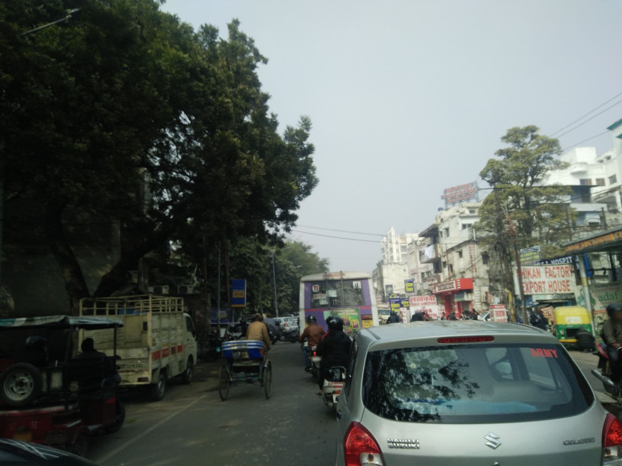 Street view near Banquet Hall Hotel The Grand Radiant, Lucknow — © beraghav0007 (CC BY-SA · Mapillary)
