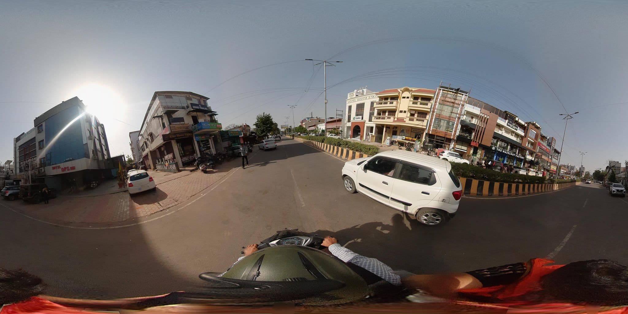 Street view near Hotel DPS Inn, Prayagraj — © sahilmeena09 (CC BY-SA · Mapillary)