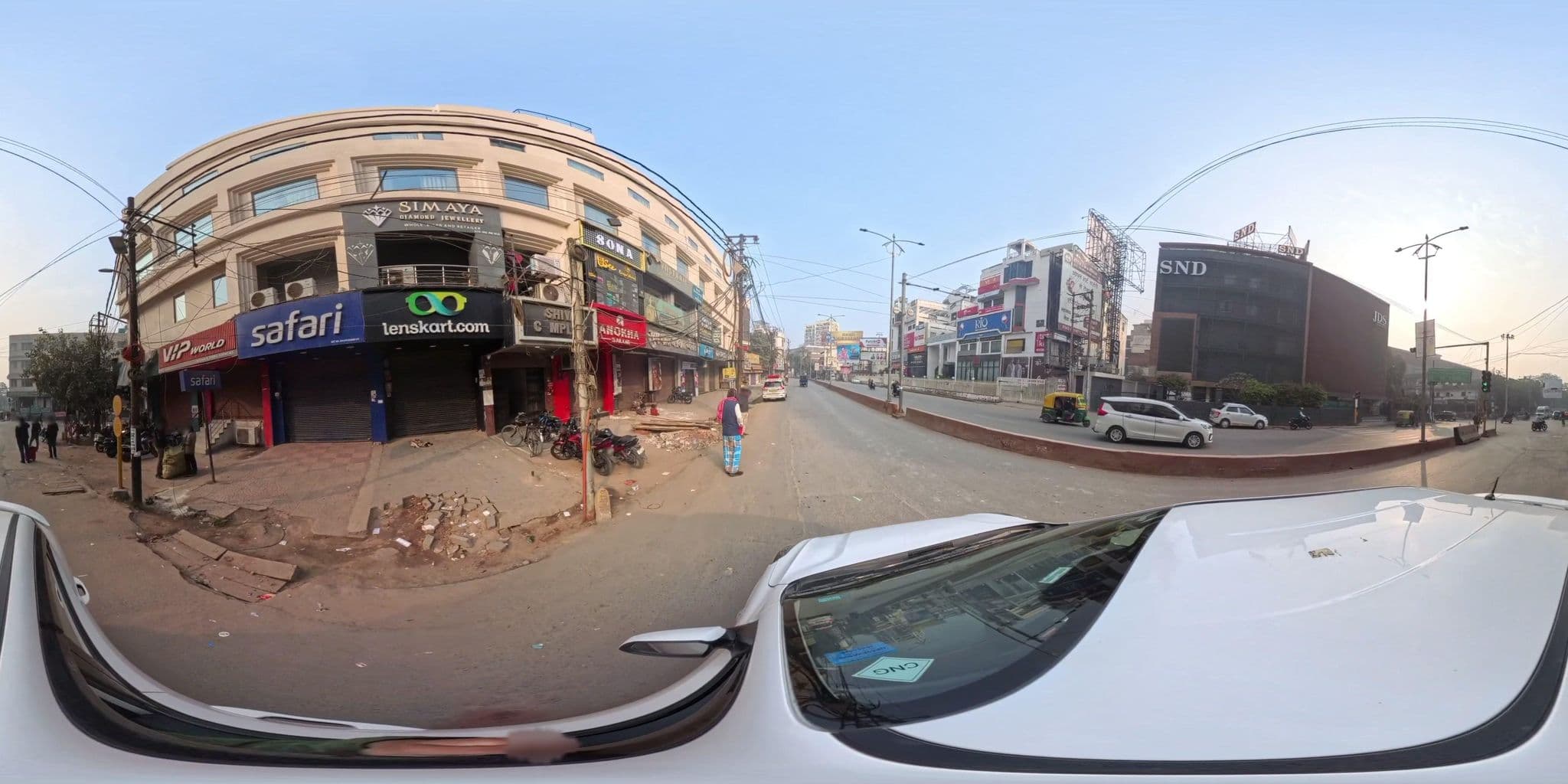 Street view near Hotel S L E Residency, Varanasi — © skysign (CC BY-SA · Mapillary)