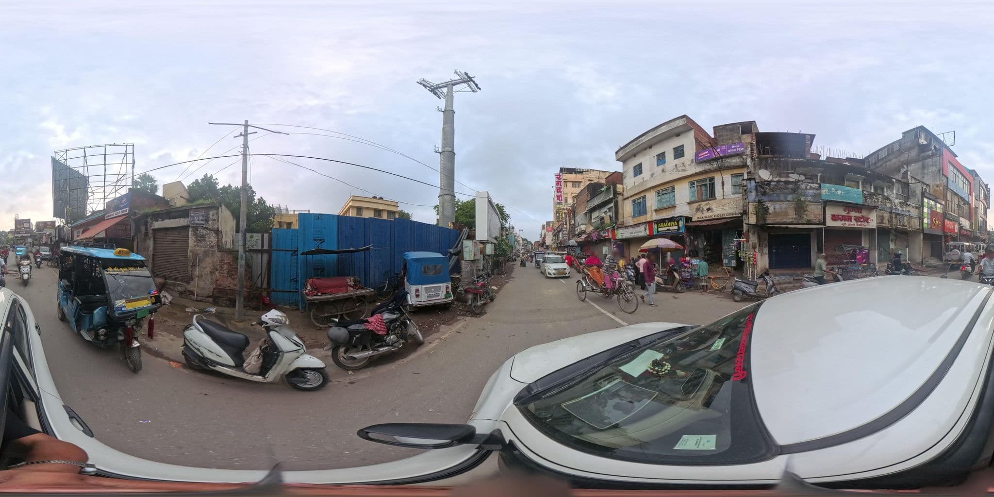 Street view near Raj Mahal Hotel, Varanasi — © skysign (CC BY-SA · Mapillary)