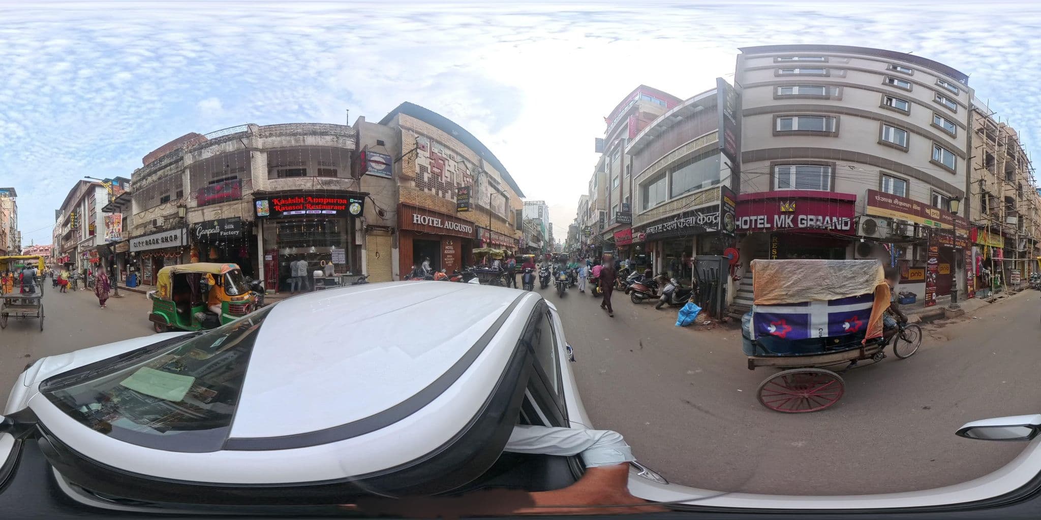 Street view near Namaste Benares, Varanasi — © skysign (CC BY-SA · Mapillary)
