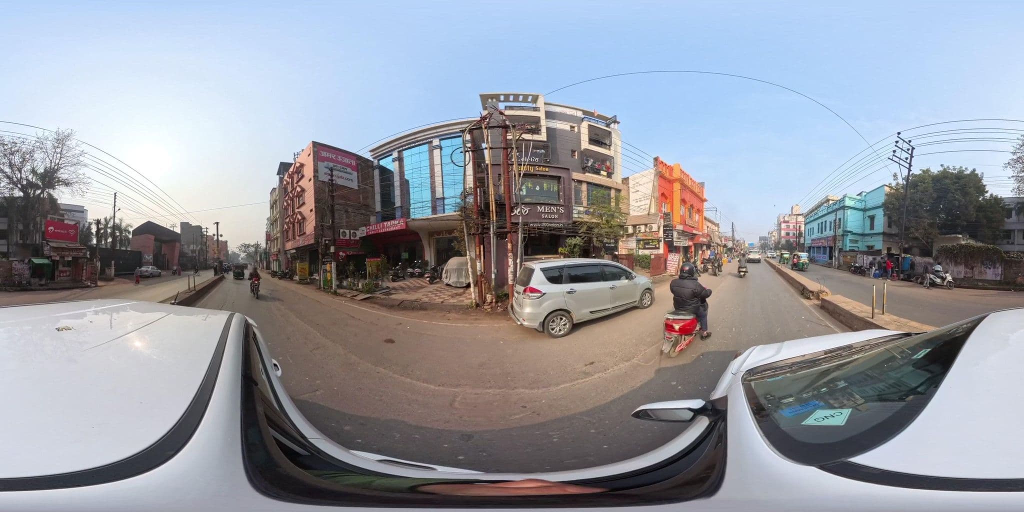 Street view near Hotel Ashoka Grand, Varanasi — © skysign (CC BY-SA · Mapillary)