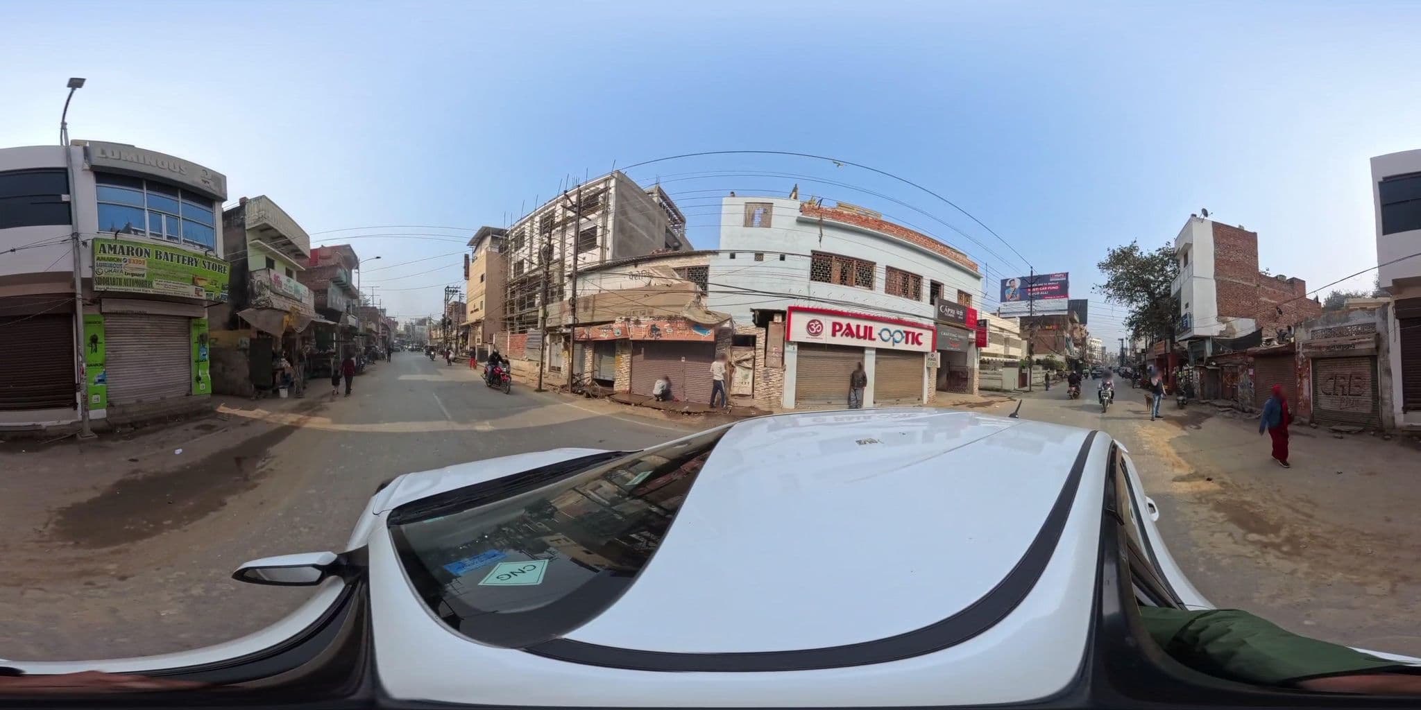 Street view near Travelling Troopers Homestay, Varanasi — © skysign (CC BY-SA · Mapillary)